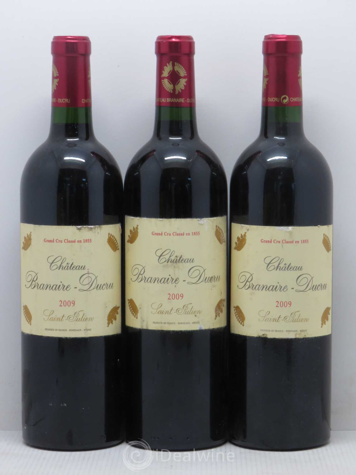 Château Branaire Ducru 4ème Grand Cru Classé 2009 - Lot de 3 bouteilles - 0