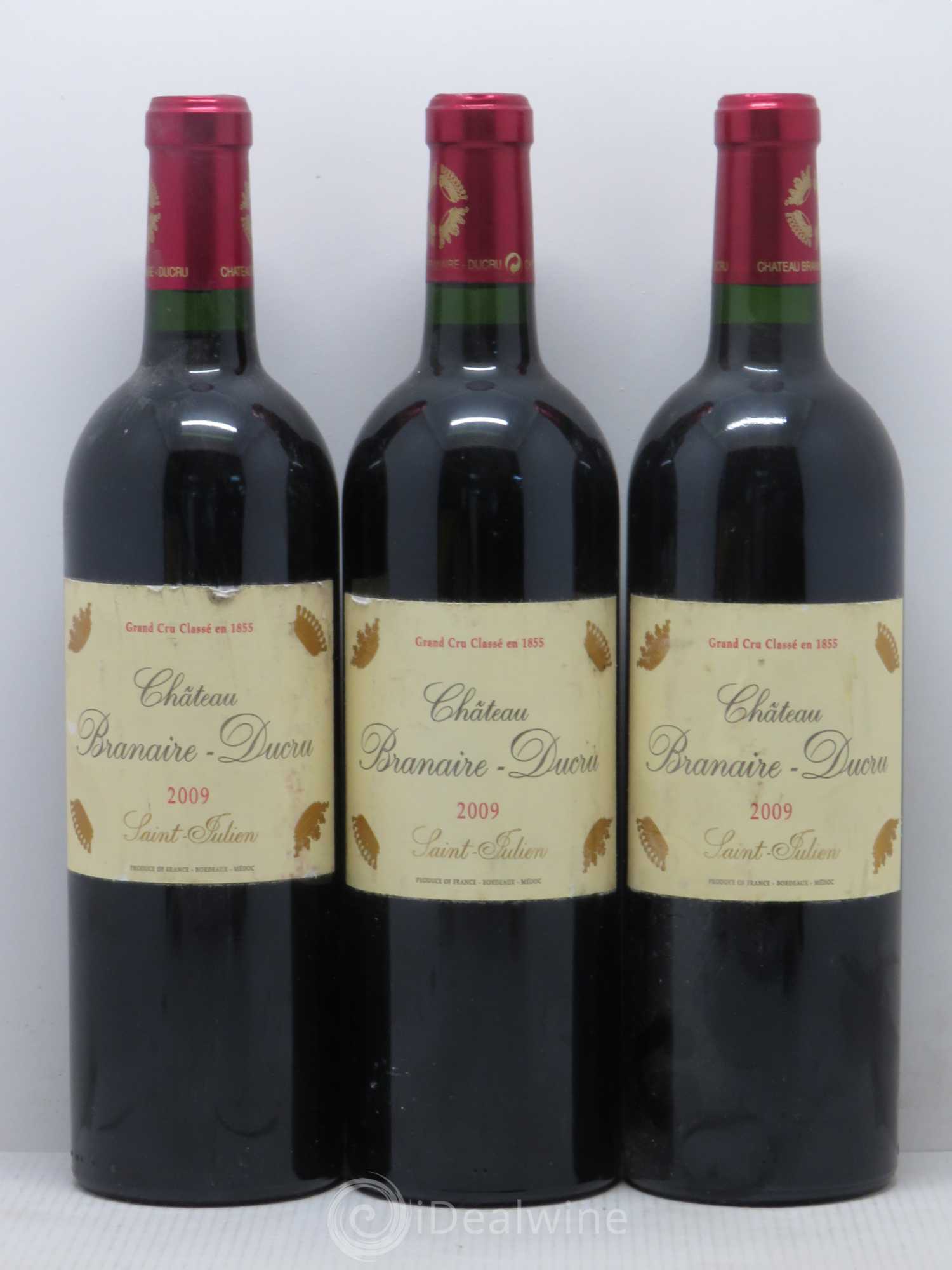 Château Branaire Ducru 4ème Grand Cru Classé 2009 - Lot de 3 bouteilles - 0
