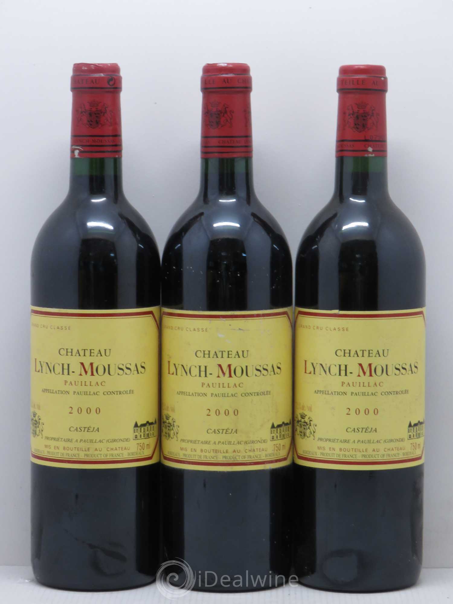 Château Lynch Moussas 5ème Grand Cru Classé 2000 - Lot de 6 bouteilles - 1