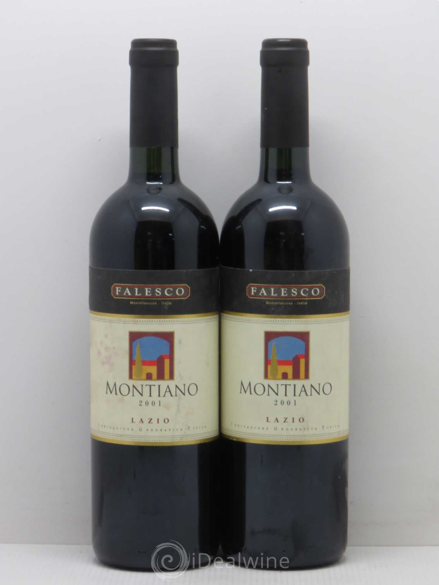 Italie Montiano Azienda Vinicola Falesco Montefiascone 2001 - Posten von 2 Flaschen - 0