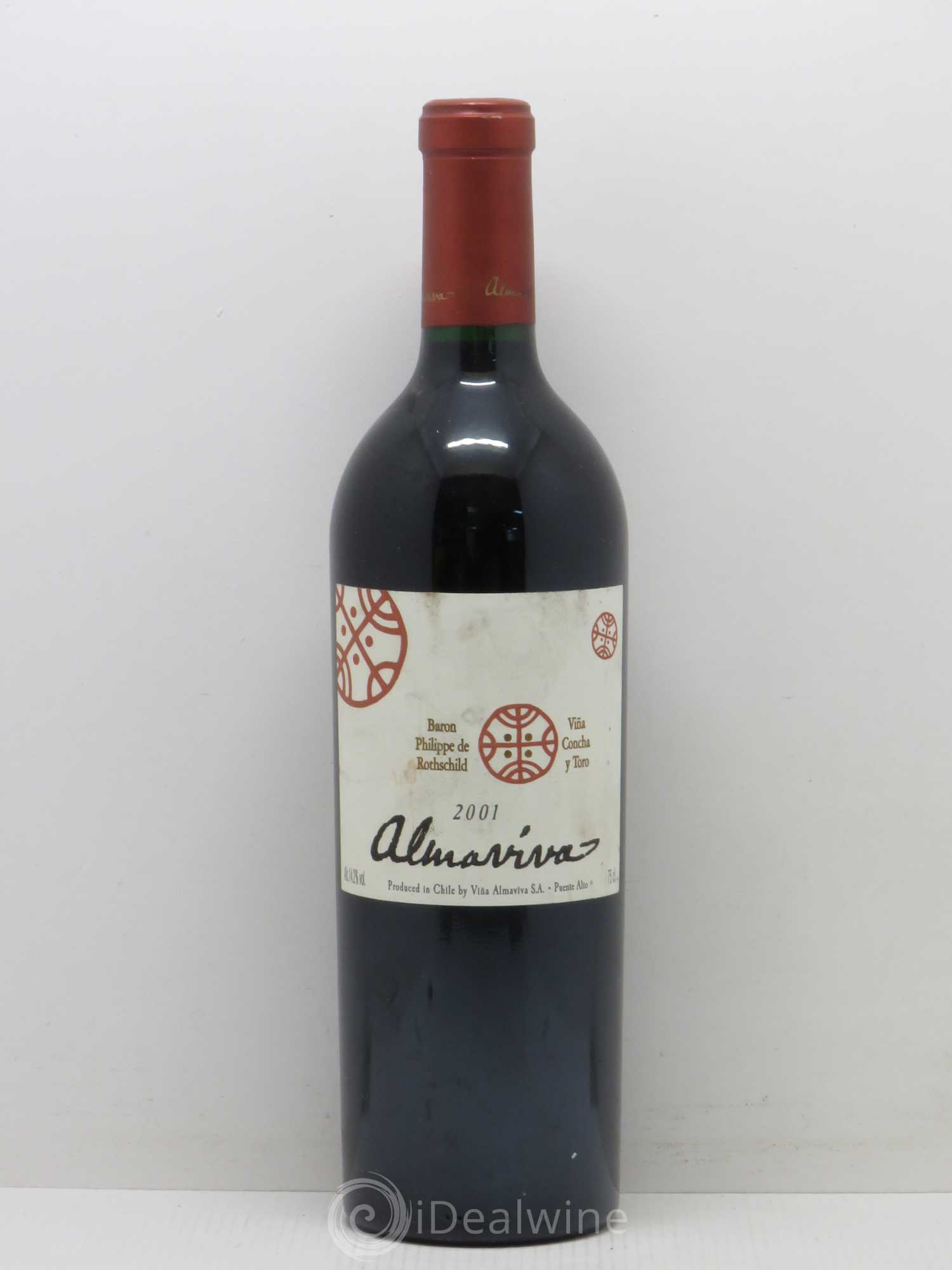 Chili Almaviva Baron P. de Rothschild Concha y Toro 2001 - Lot de 1 bouteille - 0