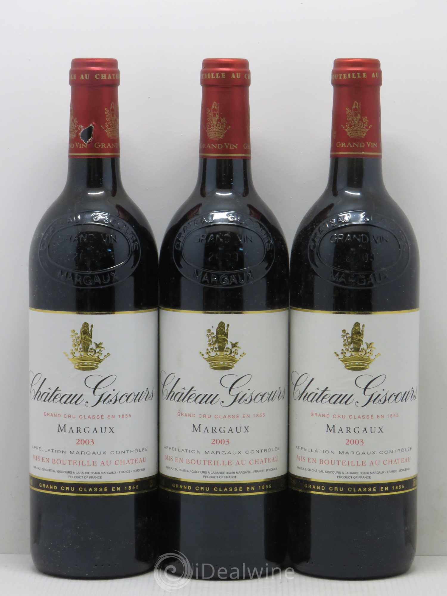 Château Giscours 3ème Grand Cru Classé 2003 - Lot de 6 bouteilles - 1