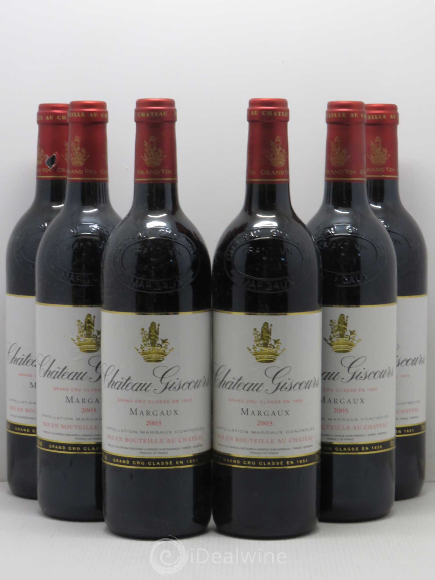 Château Giscours 3ème Grand Cru Classé 2003 - Lot de 6 bouteilles - 0
