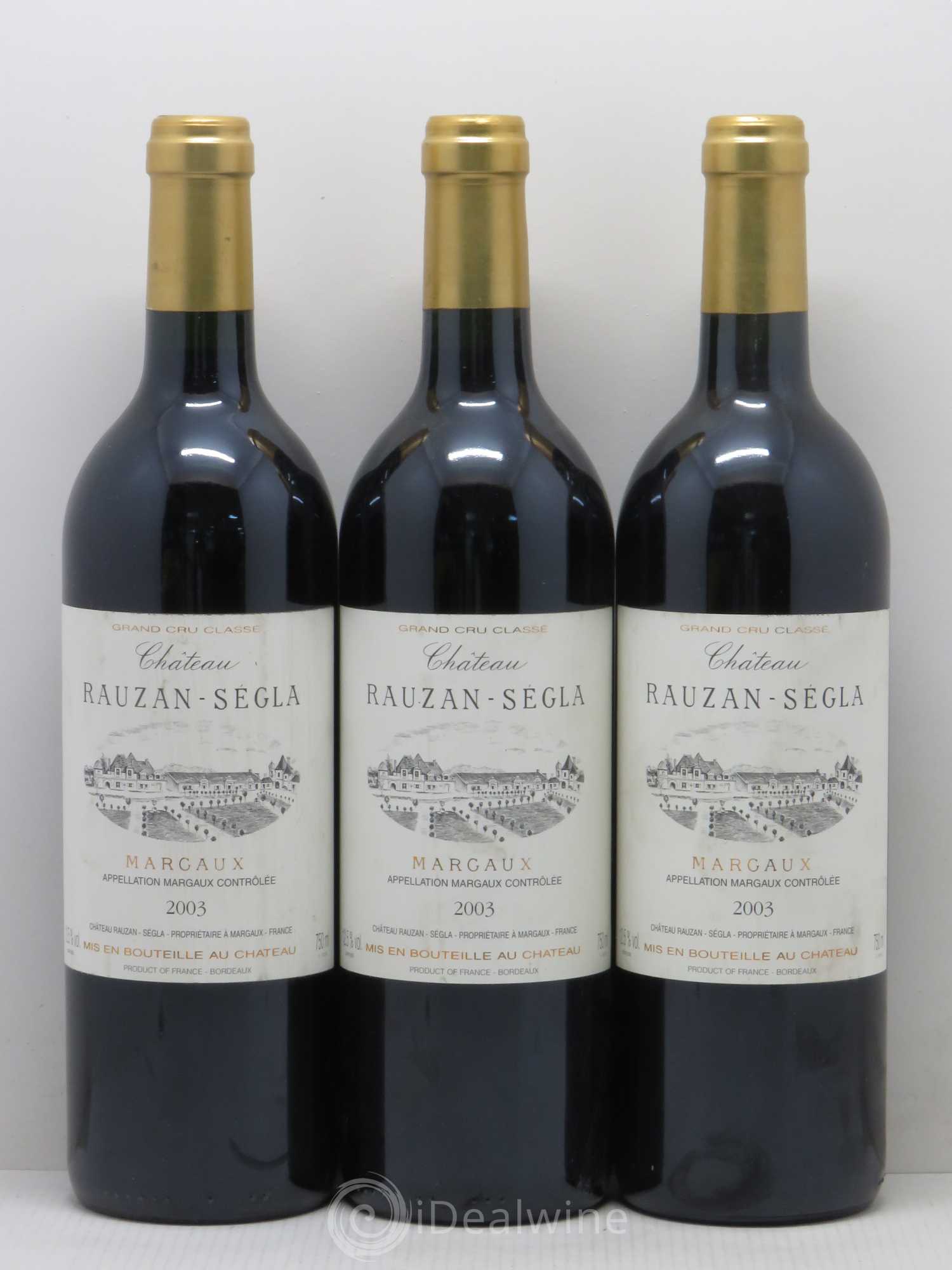 Château Rauzan Ségla Grand Cru Classé 2003 - Lot de 6 bouteilles - 1
