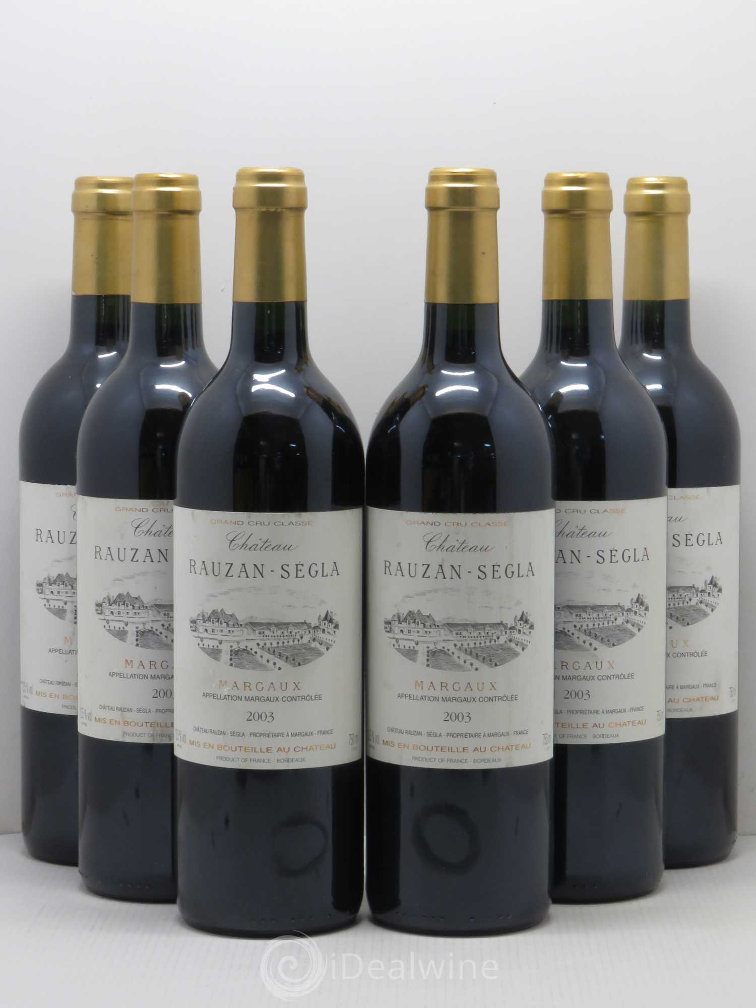 Château Rauzan Ségla Grand Cru Classé 2003 - Lot de 6 bouteilles - 0