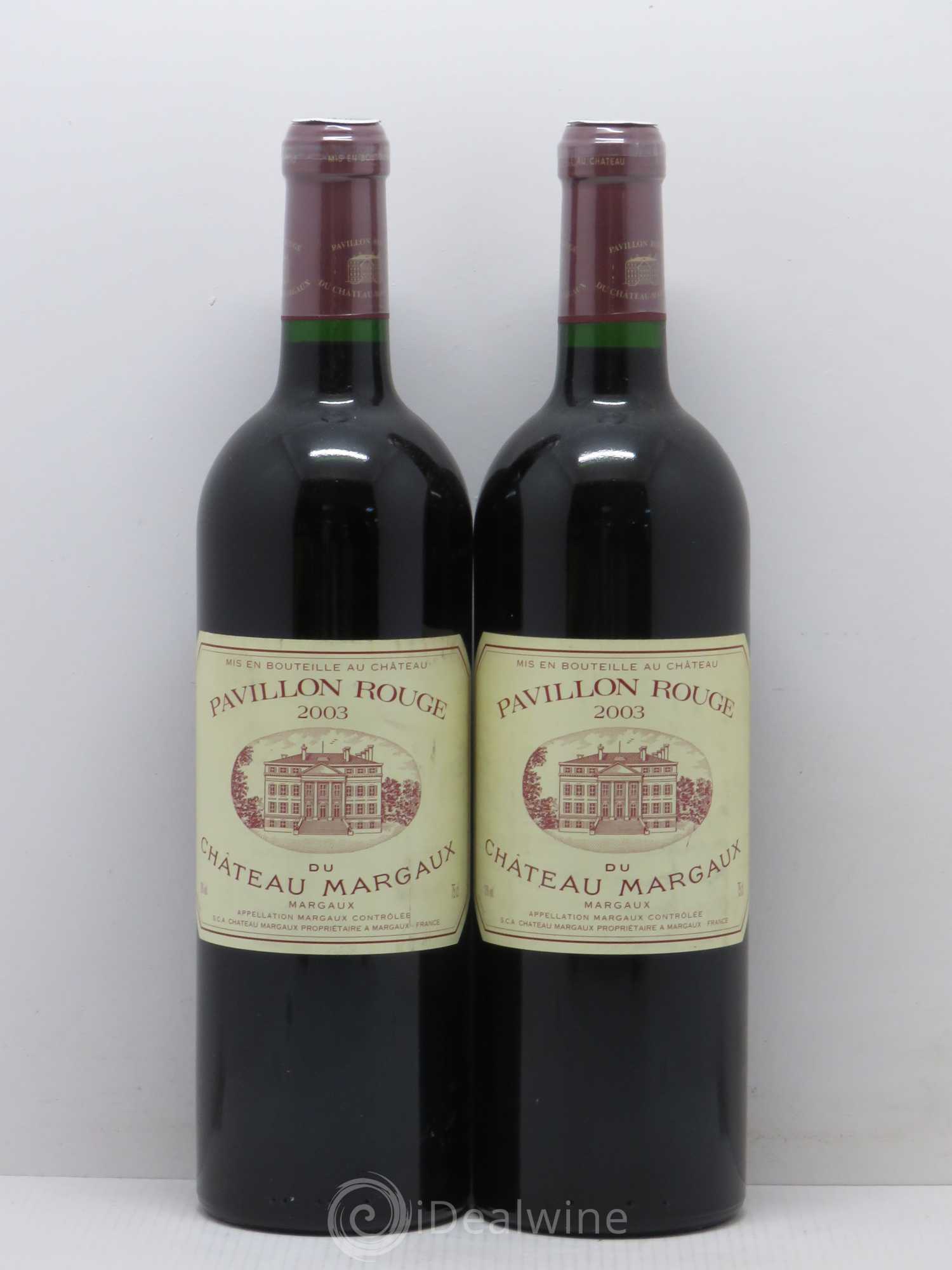 Pavillon Rouge du Château Margaux Second Vin 2003 - Lot de 2 bouteilles - 0