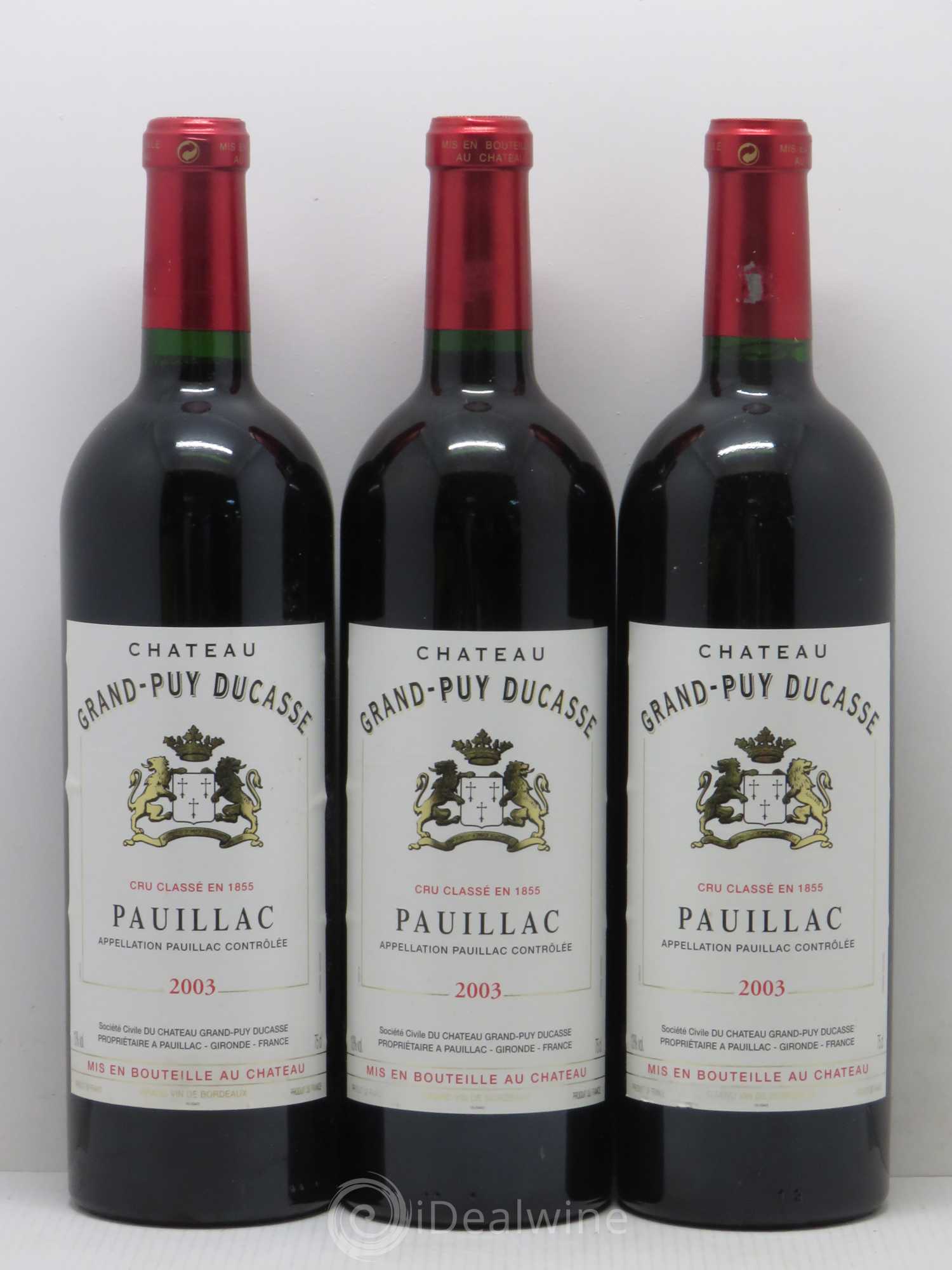 Château Grand Puy Ducasse 5ème Grand Cru Classé 2003 - Lot de 6 bouteilles - 2