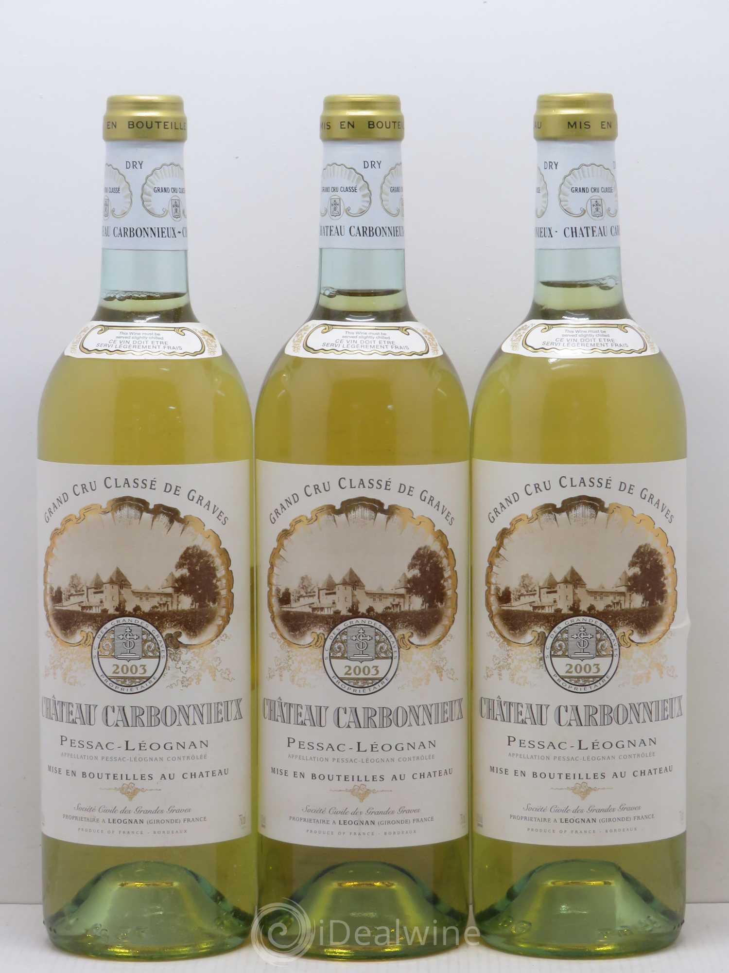 Château Carbonnieux Cru Classé de Graves 2003 - Lot de 12 bouteilles - 3