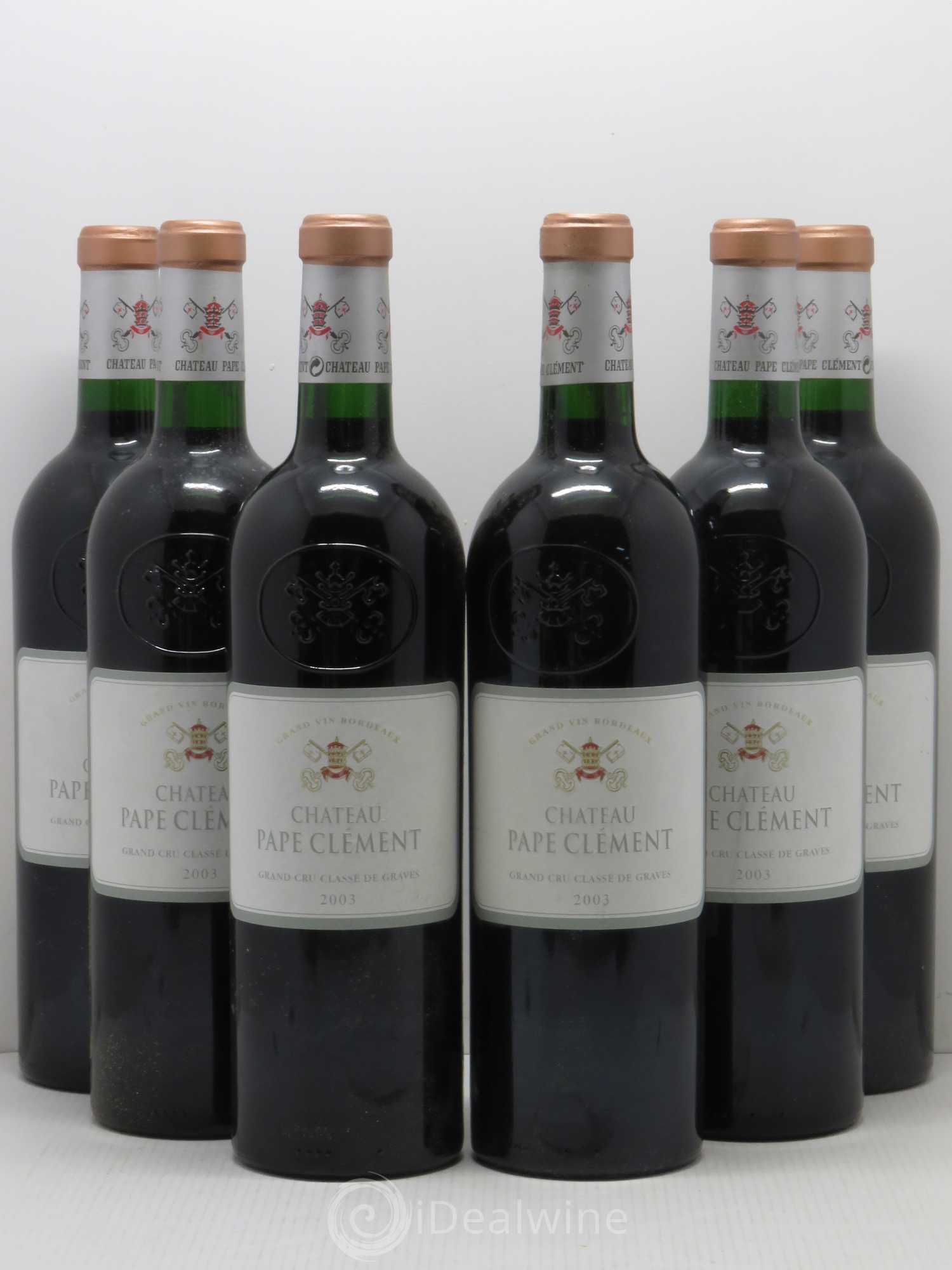 Château Pape Clément Cru Classé de Graves 2003 - Lot de 6 bouteilles - 0