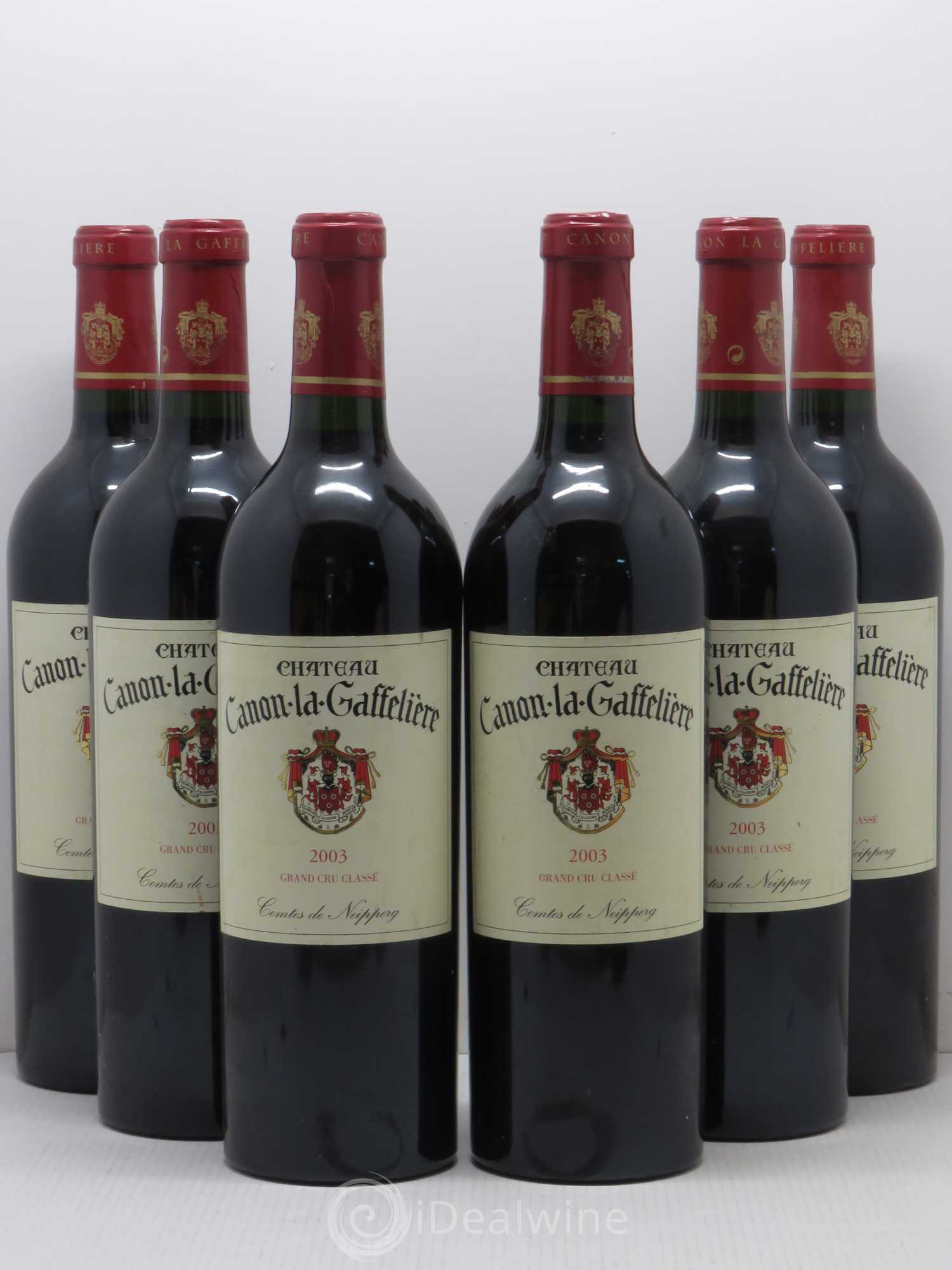 Château Canon la Gaffelière 1er Grand Cru Classé B 2003 - Lot de 6 bouteilles - 0
