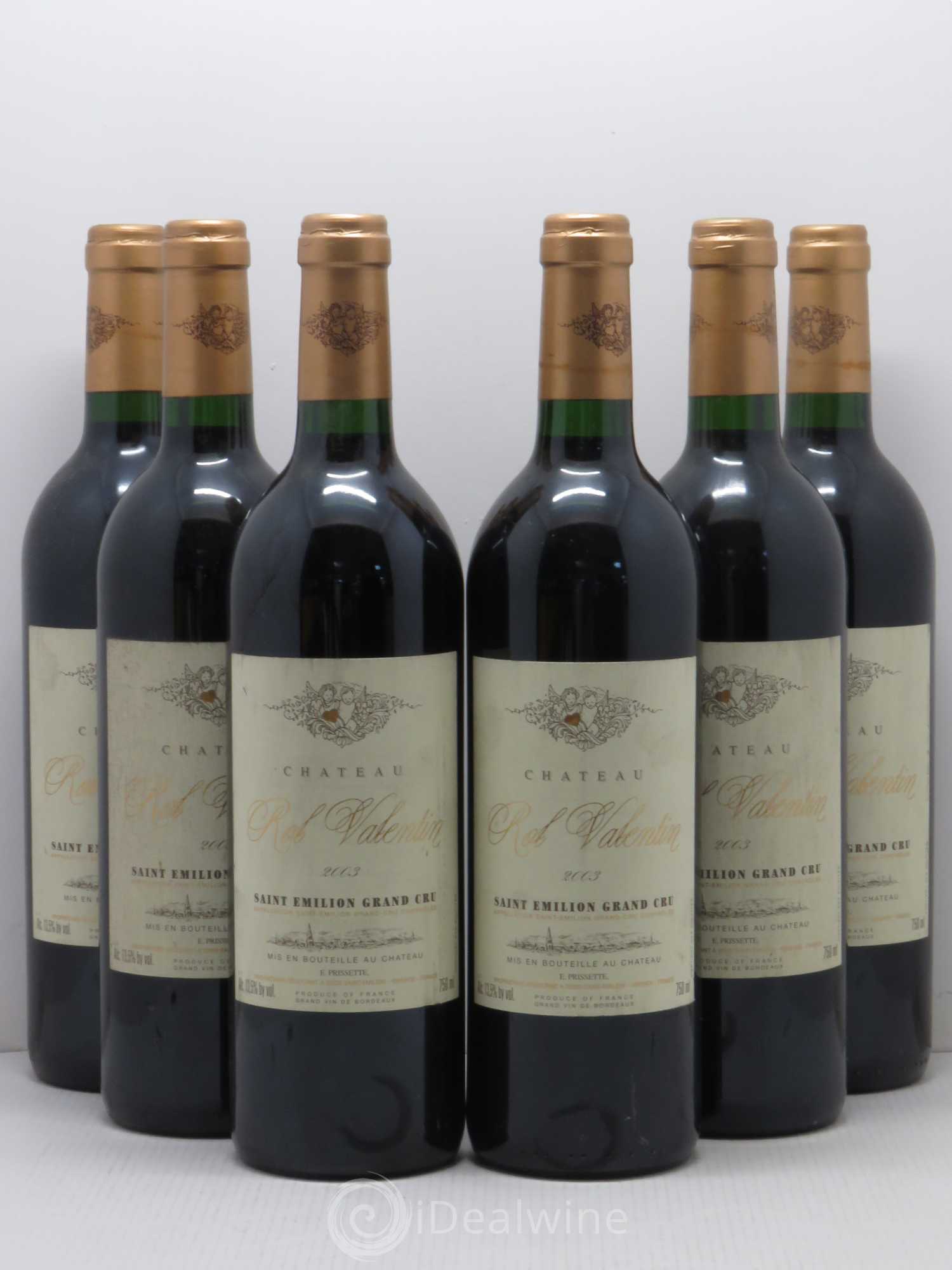 Château Rol Valentin Grand Cru Classé 2003 - Lot de 6 bouteilles - 0