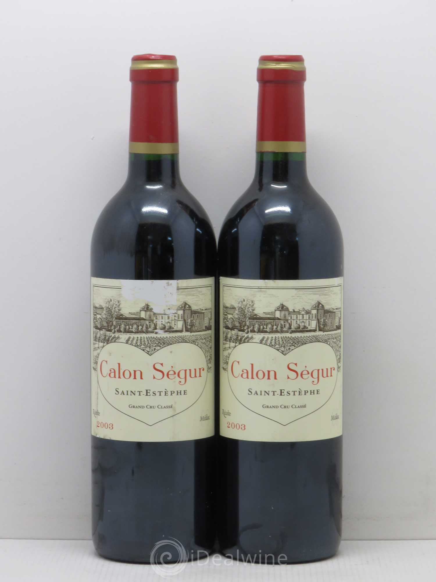 Château Calon Ségur 3ème Grand Cru Classé 2003 - Lot de 2 bouteilles - 0