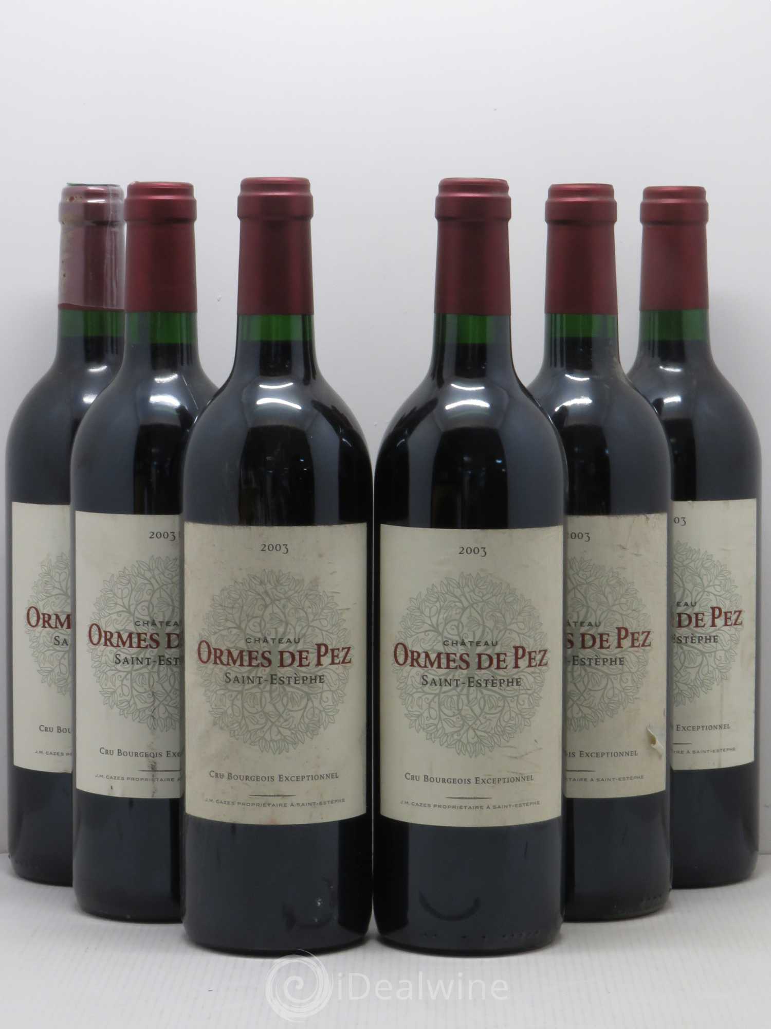 Château les Ormes de Pez 2003 - Lot de 6 bouteilles - 0