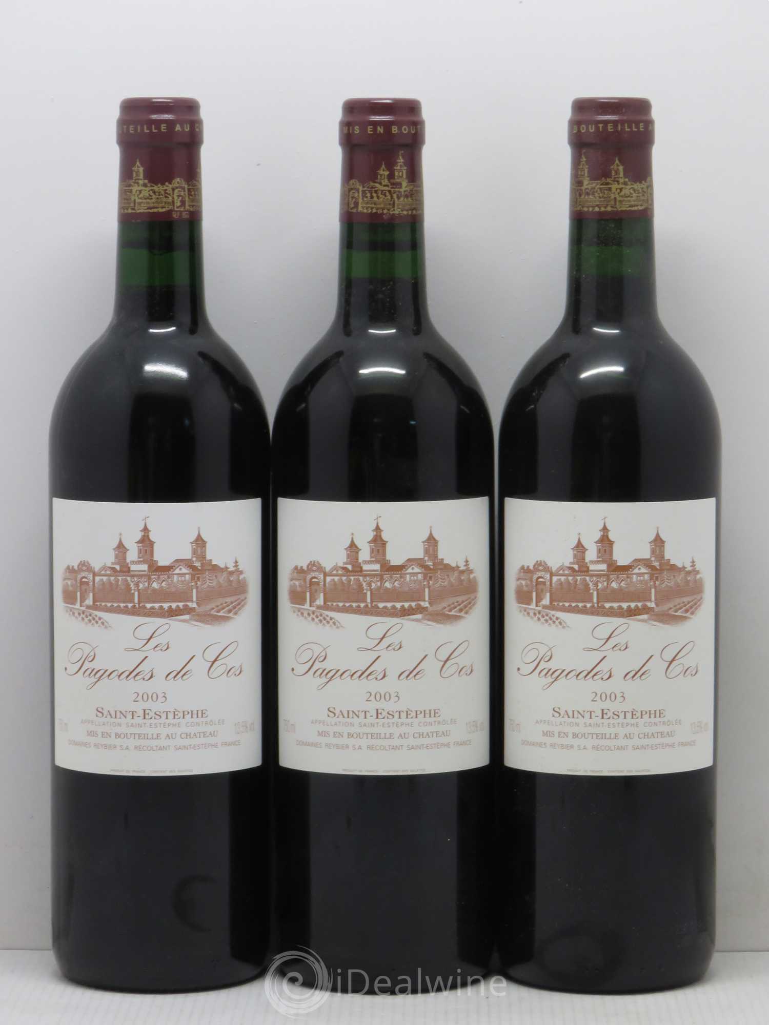 Les Pagodes de Cos Second Vin 2003 - Lot de 6 bouteilles - 1