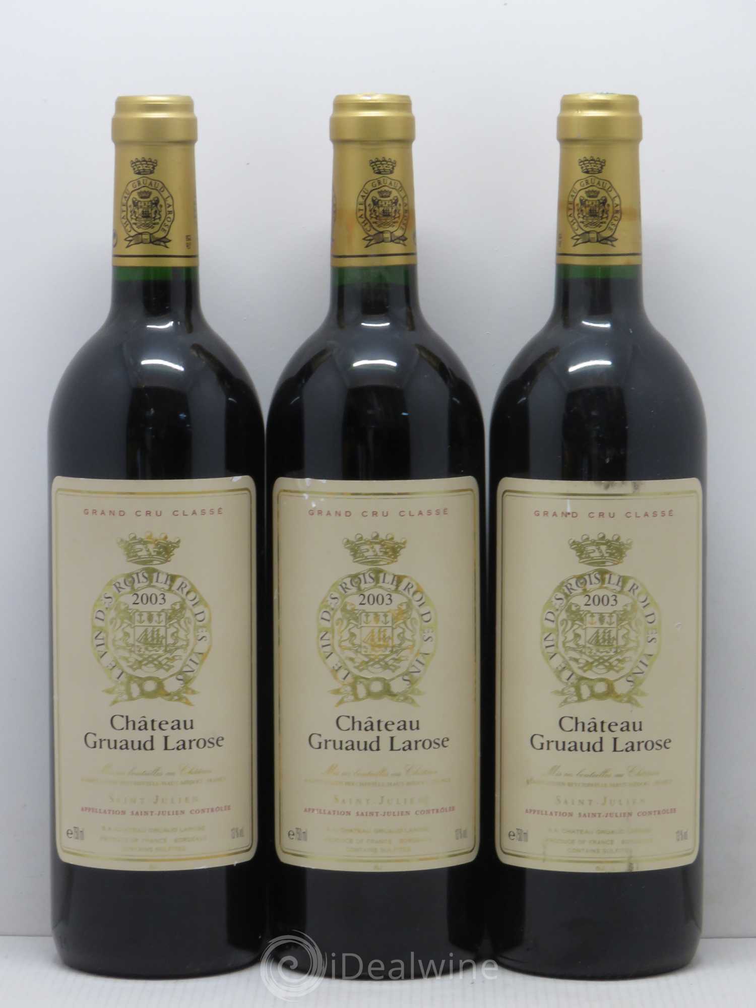 Château Gruaud Larose 2ème Grand Cru Classé 2003 - Lot de 6 bouteilles - 1