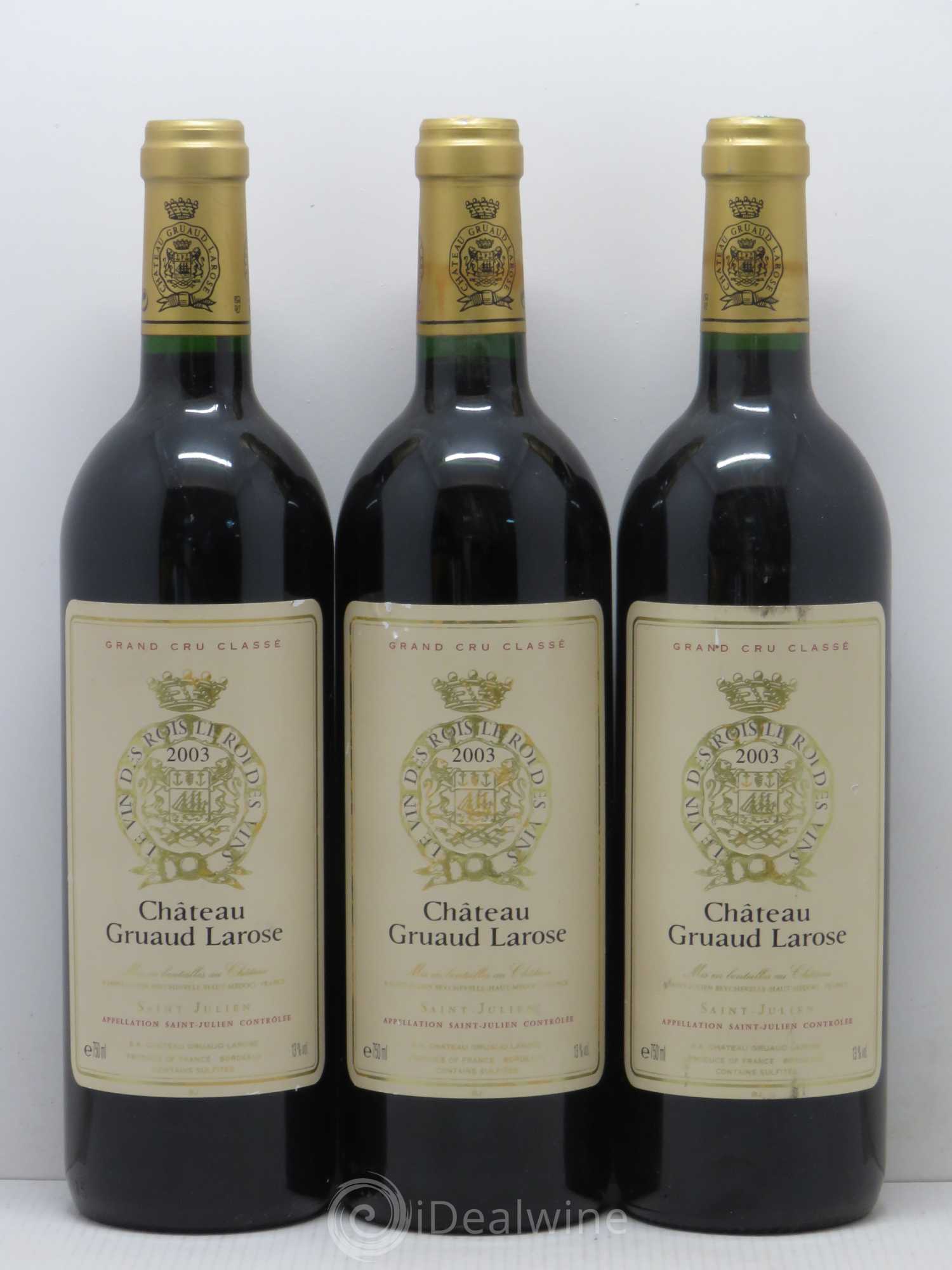 Château Gruaud Larose 2ème Grand Cru Classé 2003 - Lot de 6 bouteilles - 2