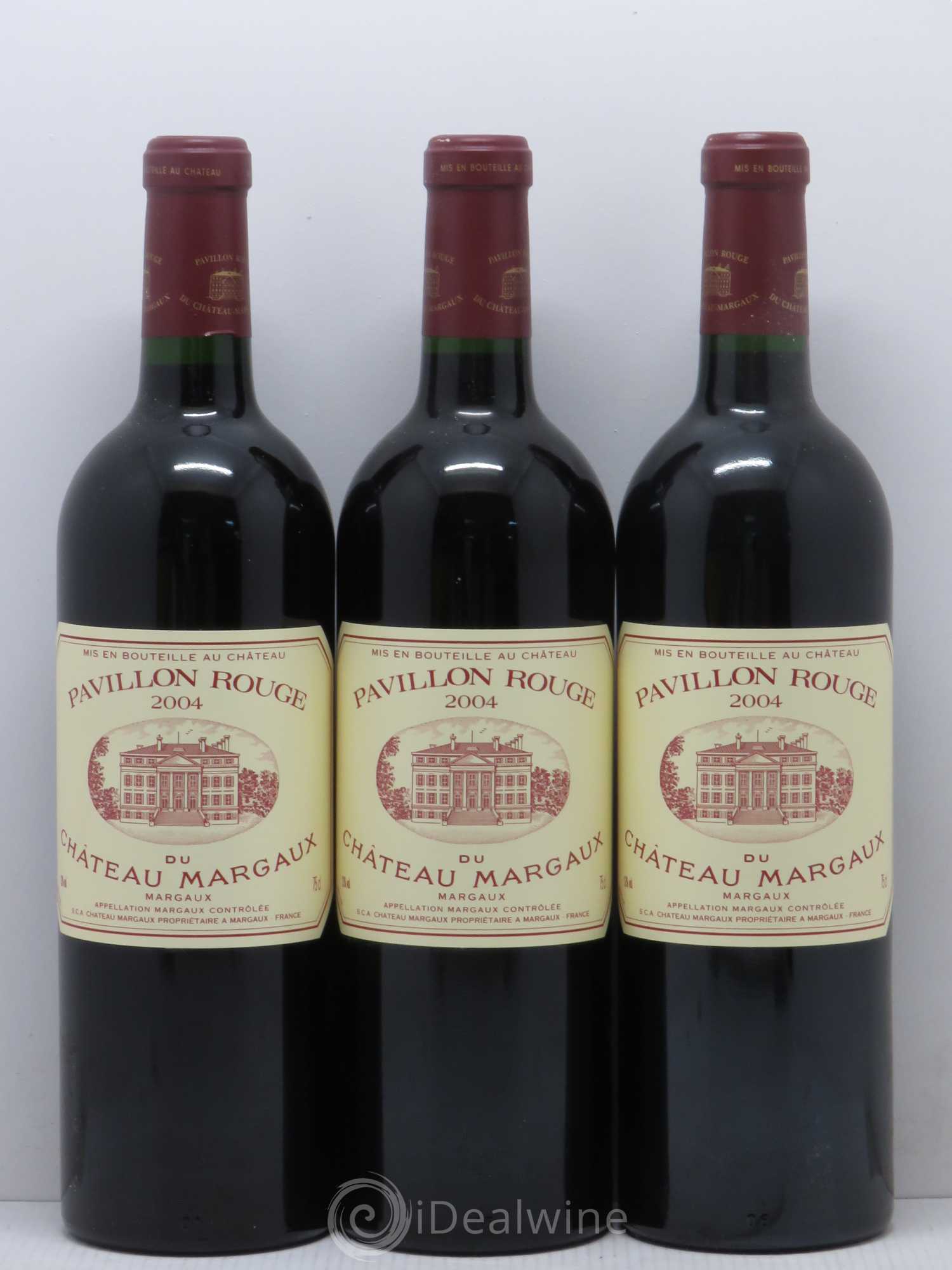 Pavillon Rouge du Château Margaux Second Vin 2004 - Lot de 3 bouteilles - 0