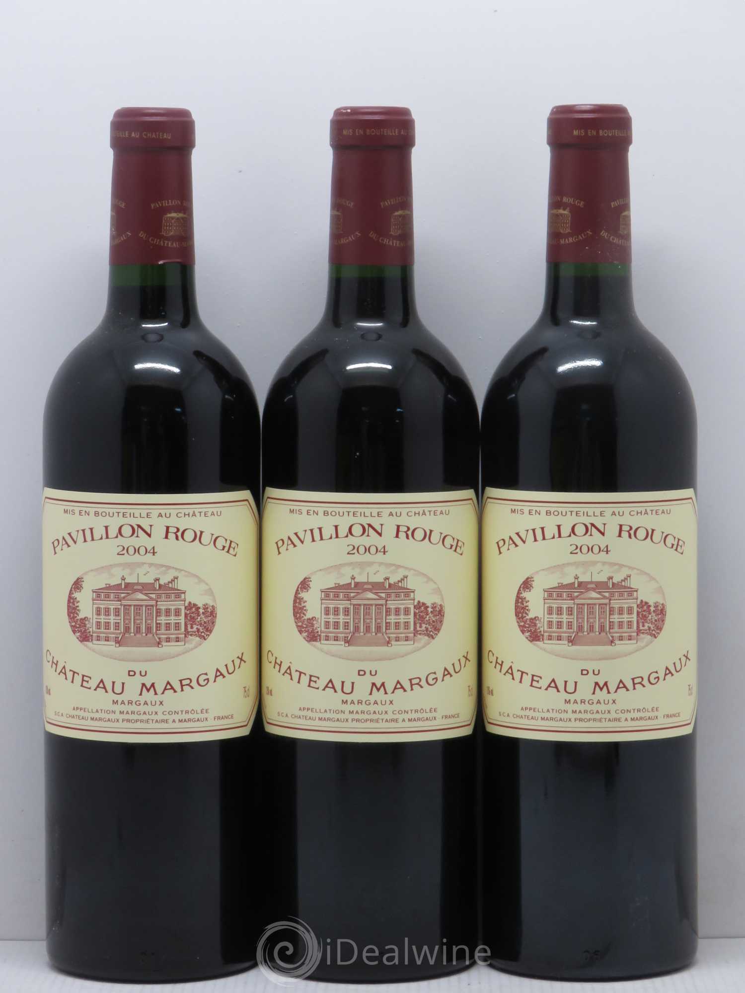 Pavillon Rouge du Château Margaux Second Vin 2004 - Lot de 3 bouteilles - 0