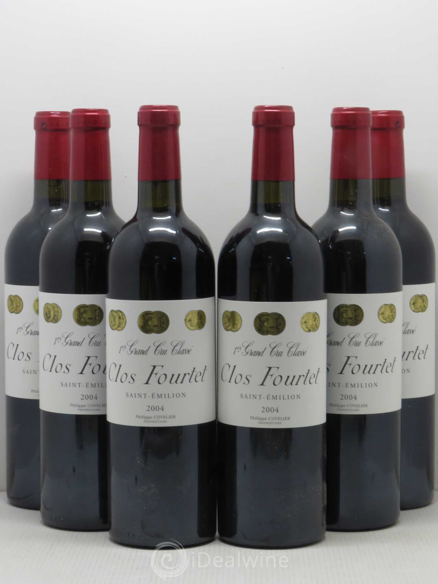 Clos Fourtet 1er Grand Cru Classé B 2004 - Lot de 6 bouteilles - 0