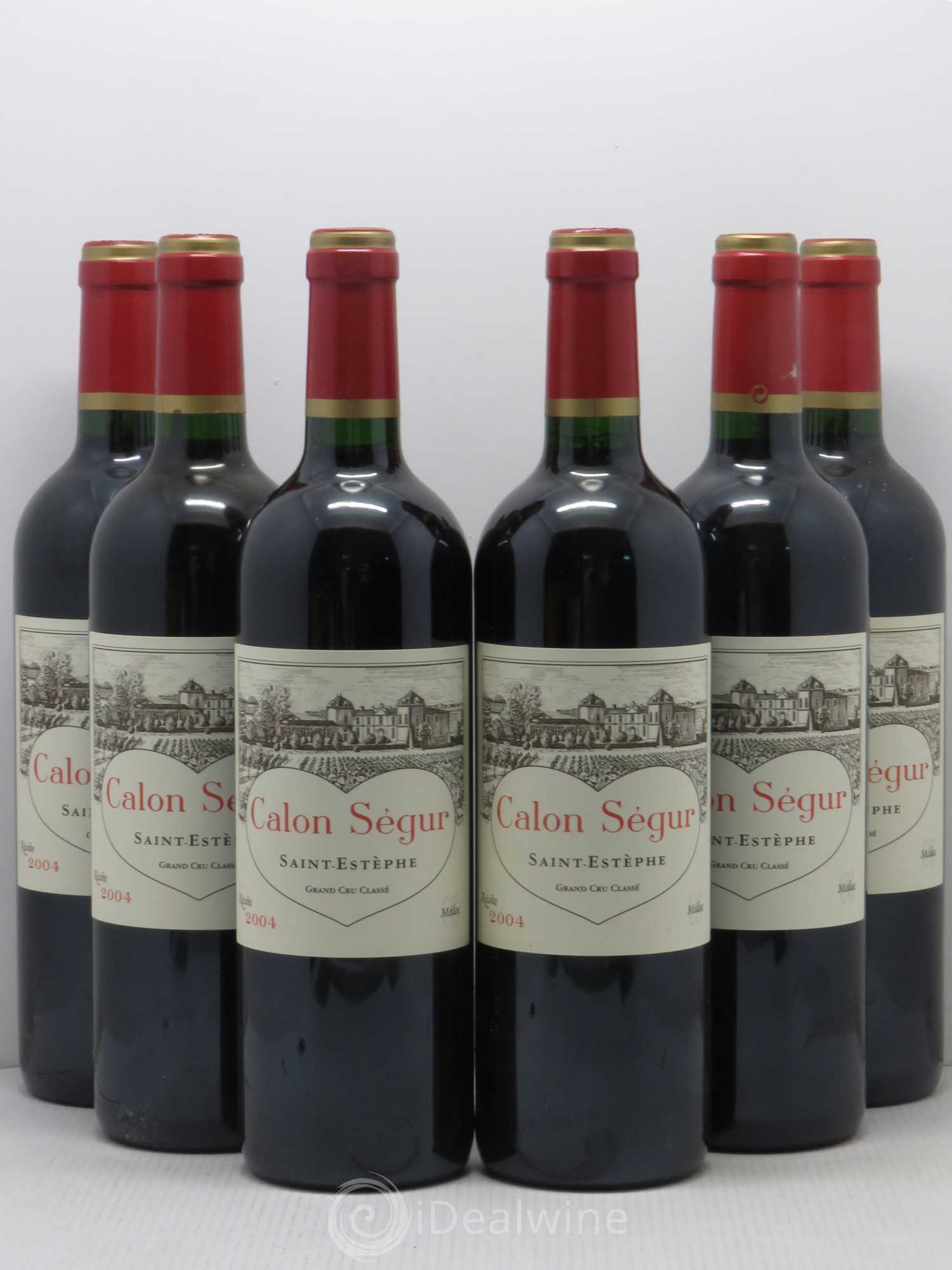 Château Calon Ségur 3ème Grand Cru Classé 2004 - Lot de 6 bouteilles - 0