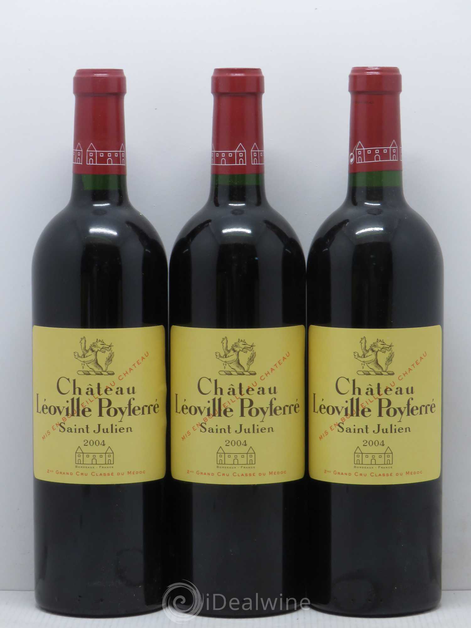 Château Léoville Poyferré 2ème Grand Cru Classé 2004 - Lot de 6 bouteilles - 1