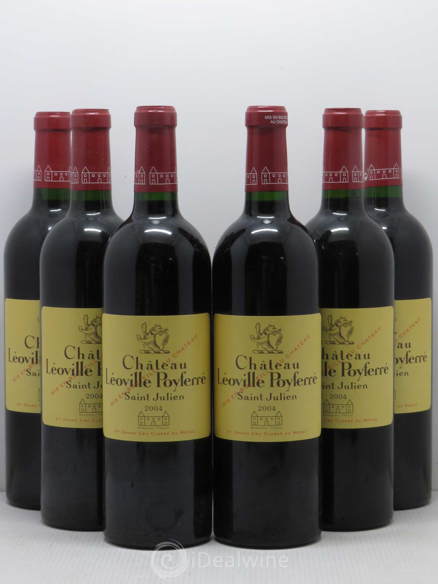 Château Léoville Poyferré 2ème Grand Cru Classé 2004 - Lot de 6 bouteilles - 0