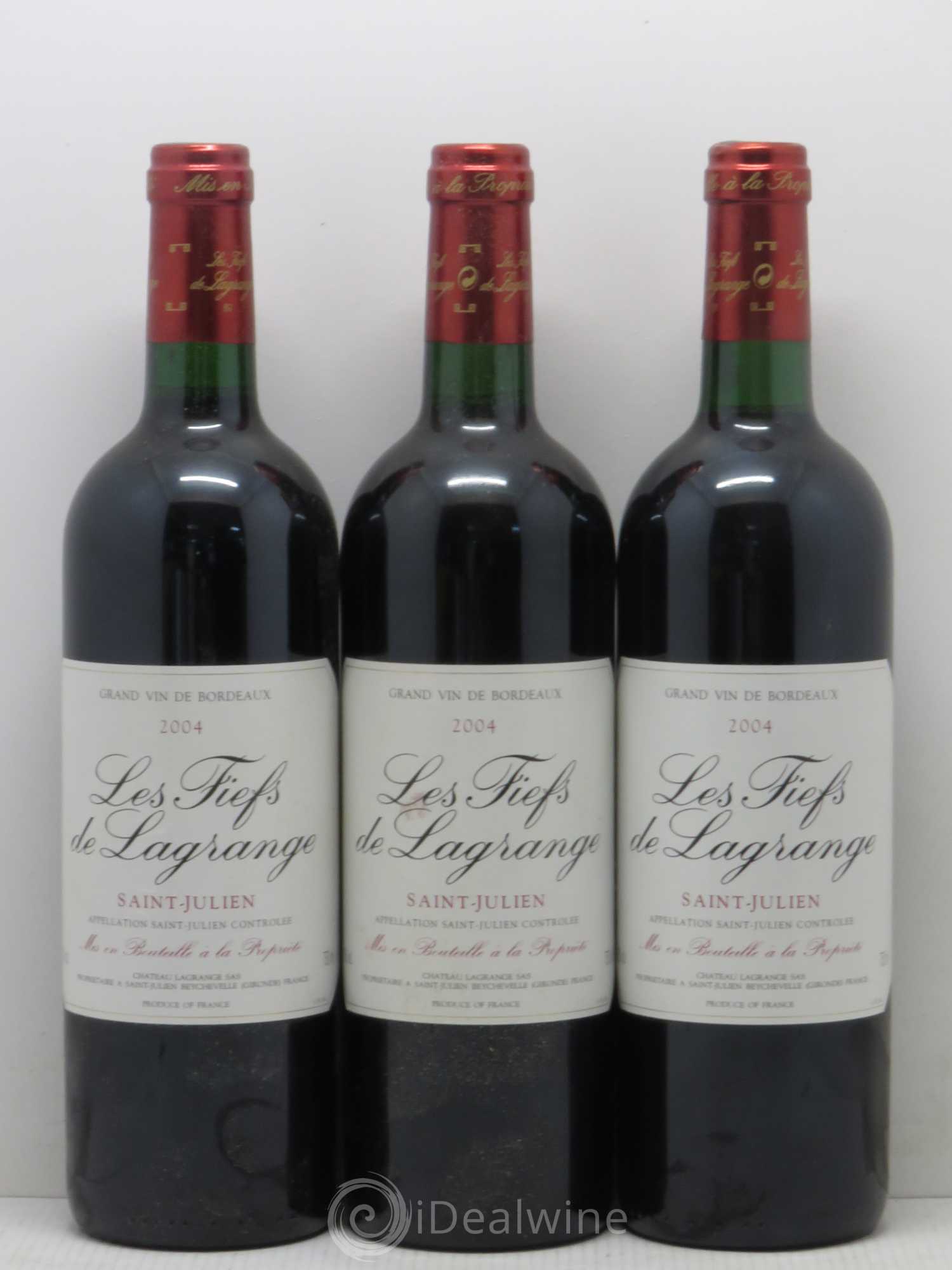 Les Fiefs de Lagrange Second Vin 2004 - Lot de 3 bouteilles - 0