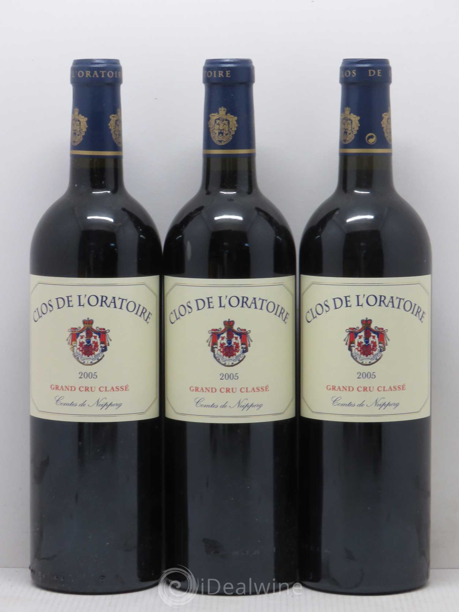 Clos de l'Oratoire Grand Cru Classé 2005 - Lot de 3 bouteilles - 0