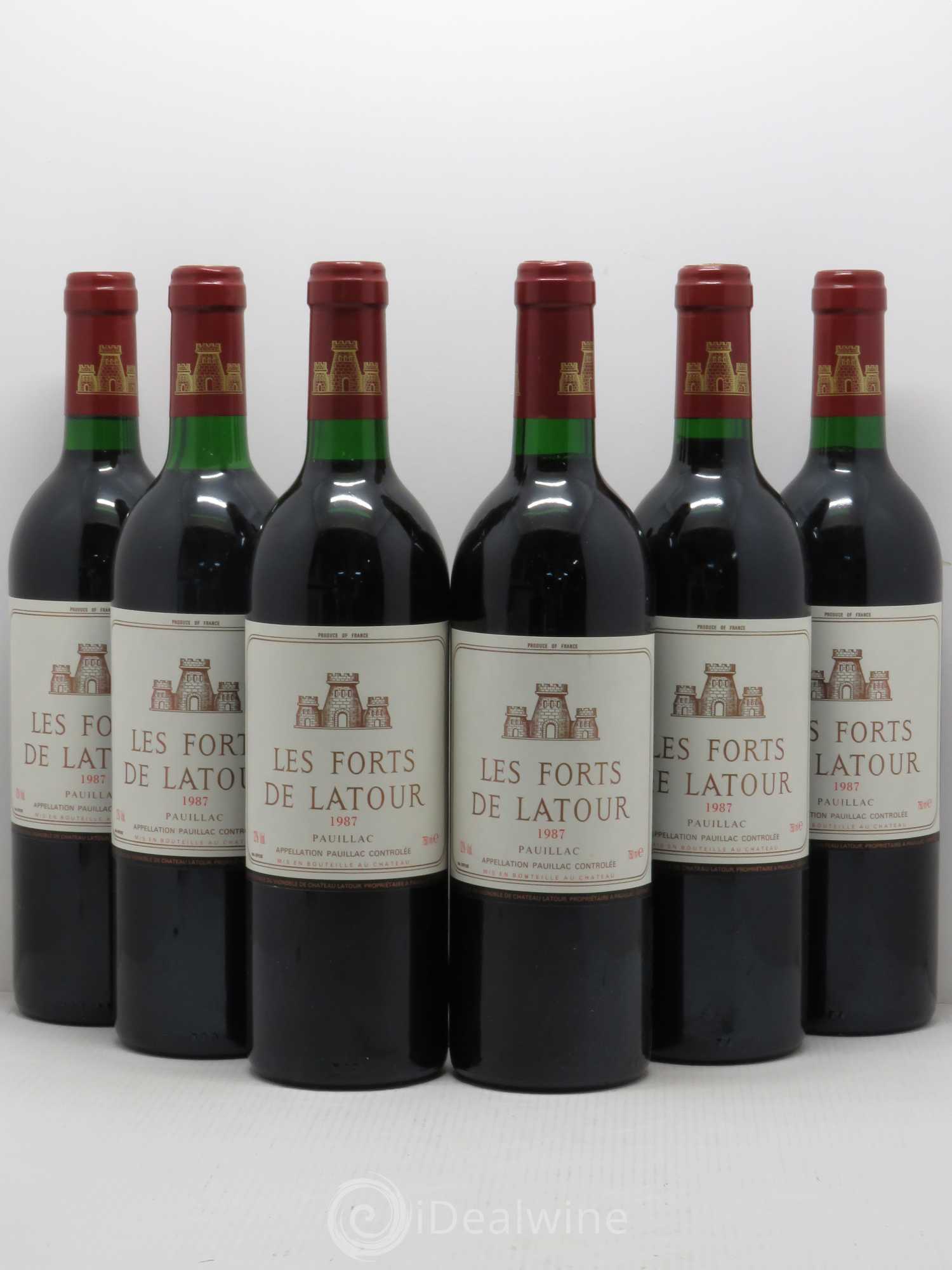 Les Forts de Latour Second Vin 1987 - Lot de 6 bouteilles - 0