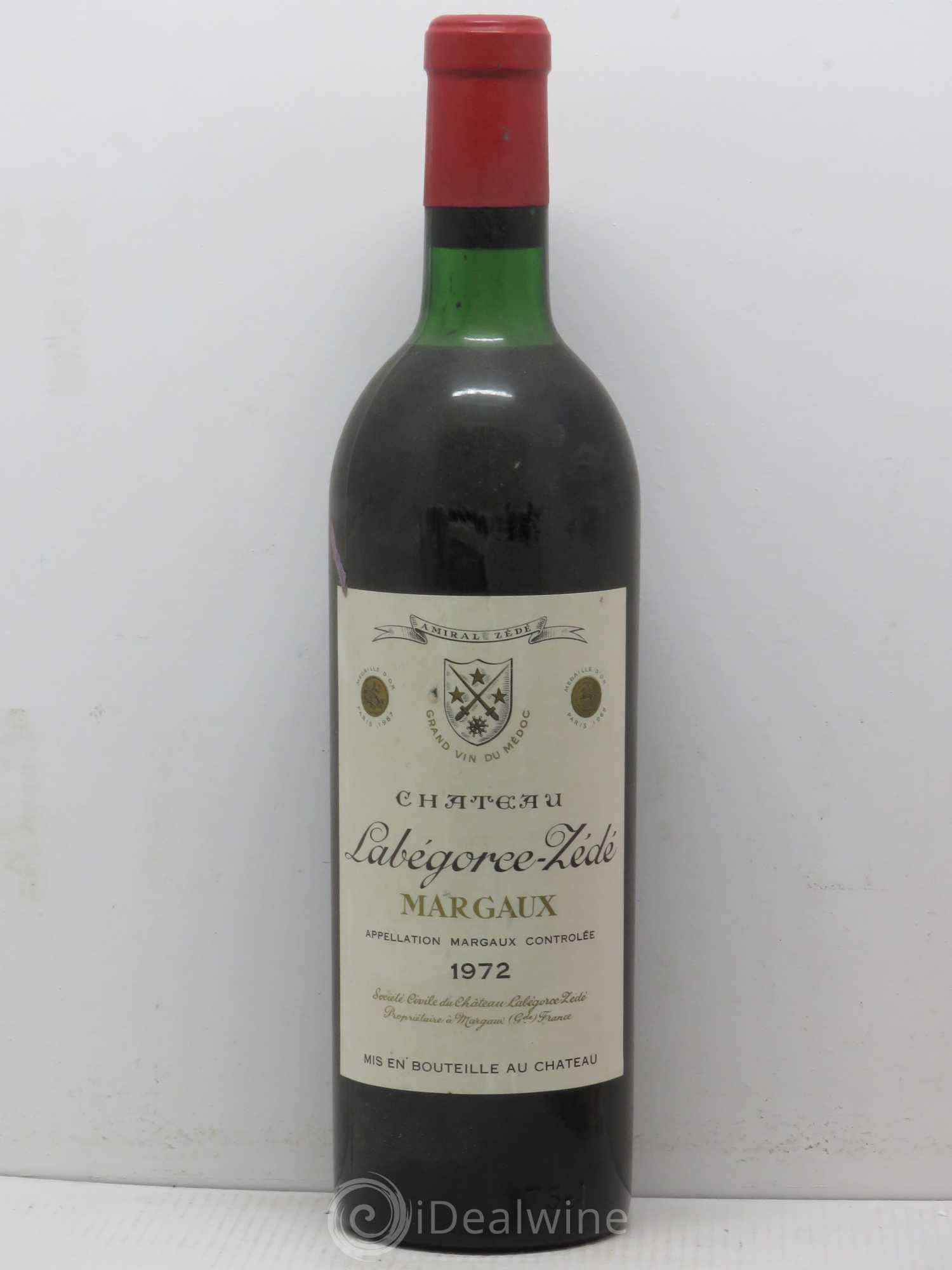Château Labegorce Zédé Cru Bourgeois 1972 - Lot de 1 bouteille - 0