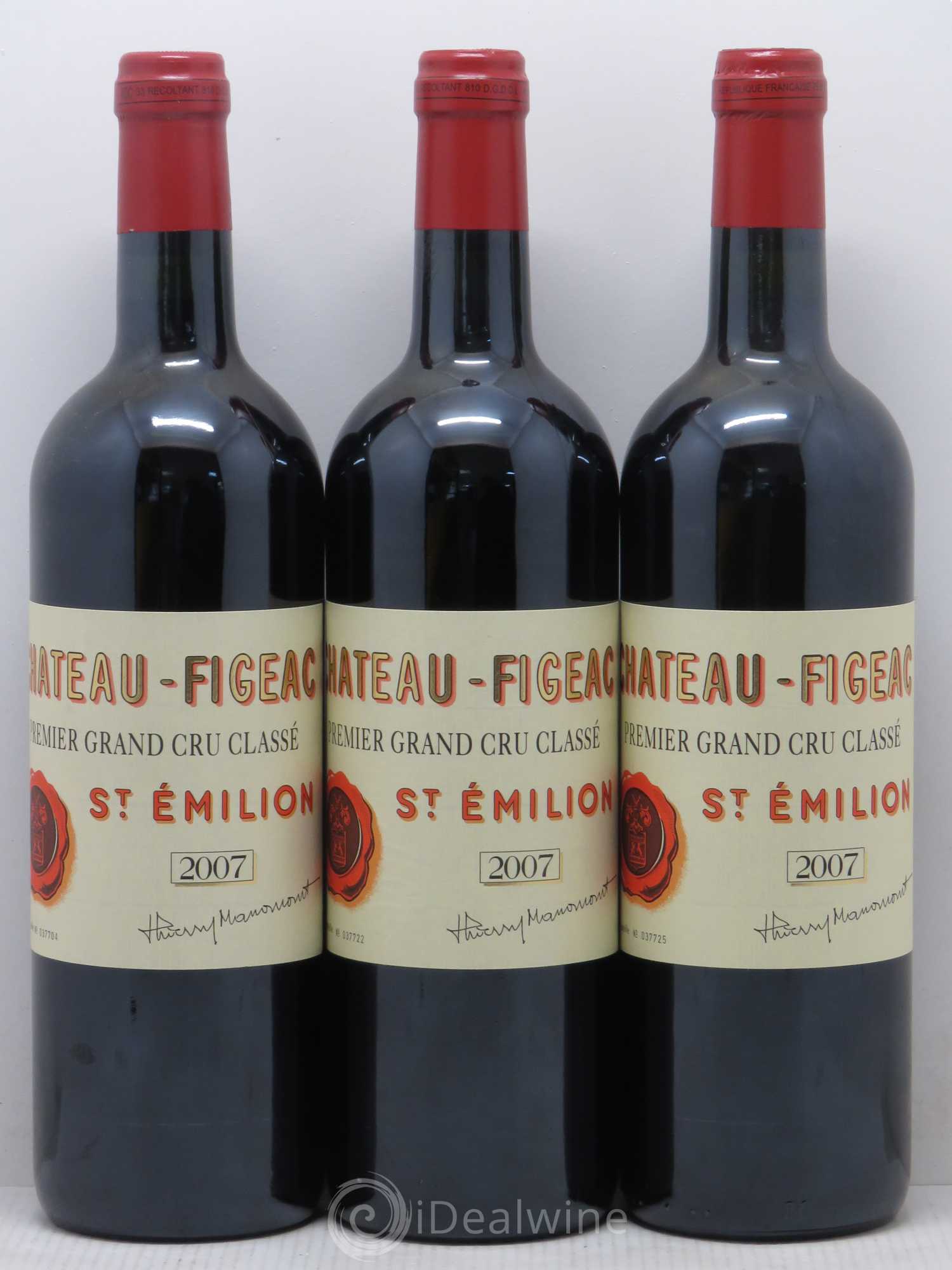 Château Figeac 1er Grand Cru Classé A 2007 - Lot de 6 bouteilles - 1