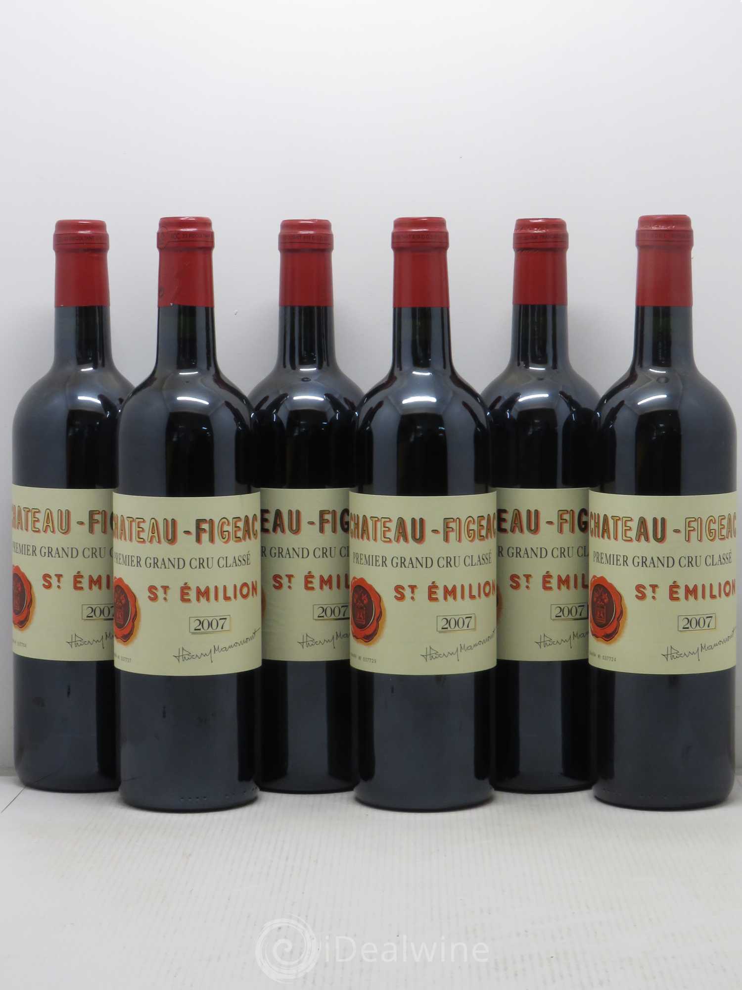 Château Figeac 1er Grand Cru Classé A 2007 - Lot de 6 bouteilles - 0