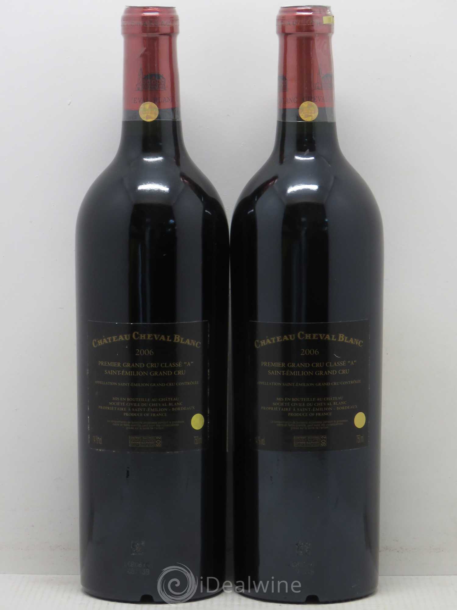 Château Cheval Blanc 1er Grand Cru Classé A 2006 - Lot de 2 bouteilles - 1