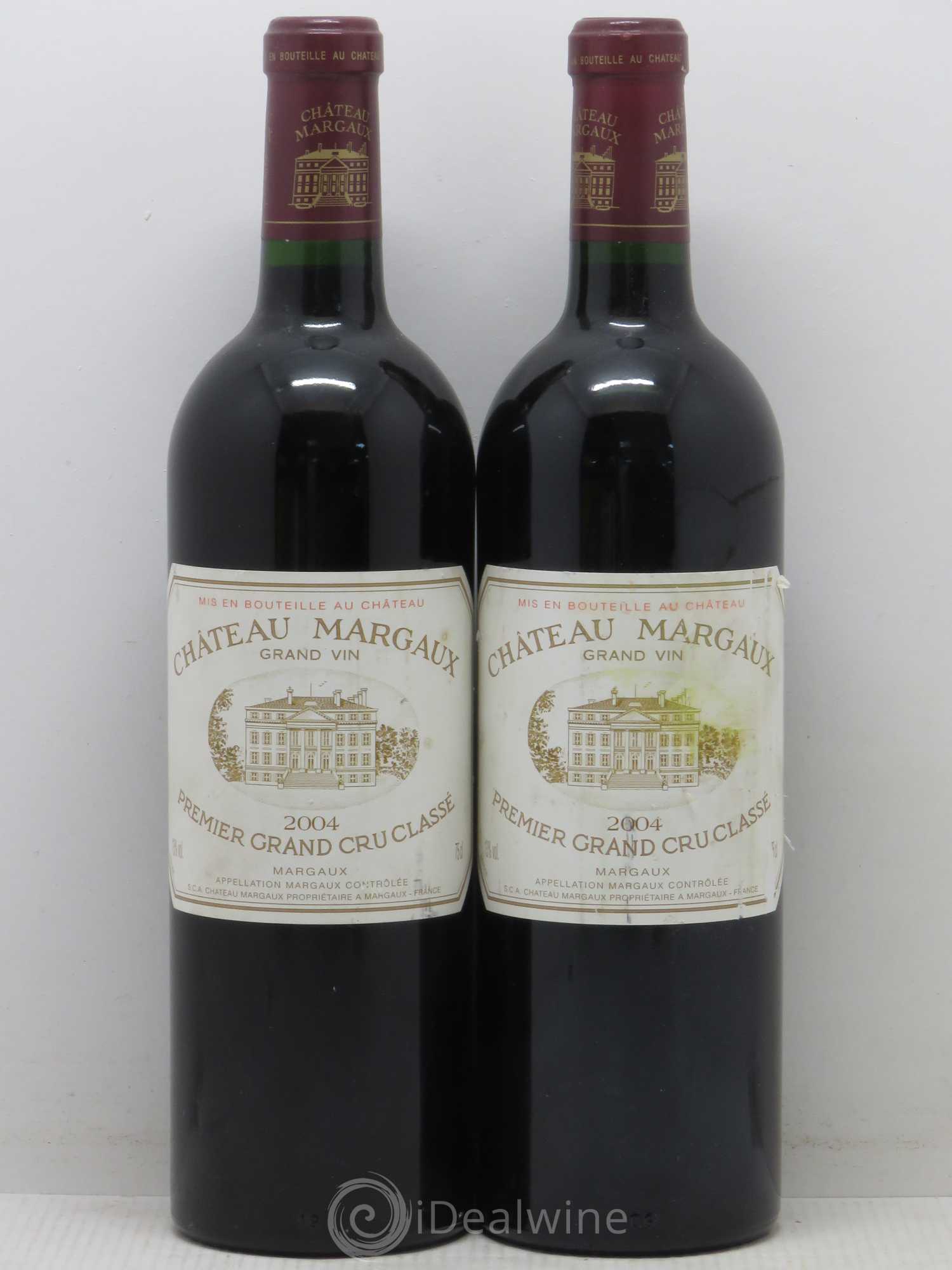 Château Margaux 1er Grand Cru Classé 2004 - Lot de 2 bouteilles - 0