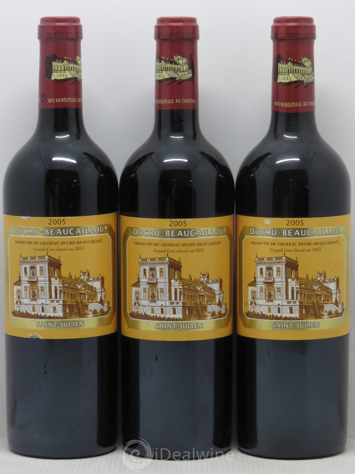 Château Ducru Beaucaillou 2ème Grand Cru Classé 2005 - Lot de 3 bouteilles - 0