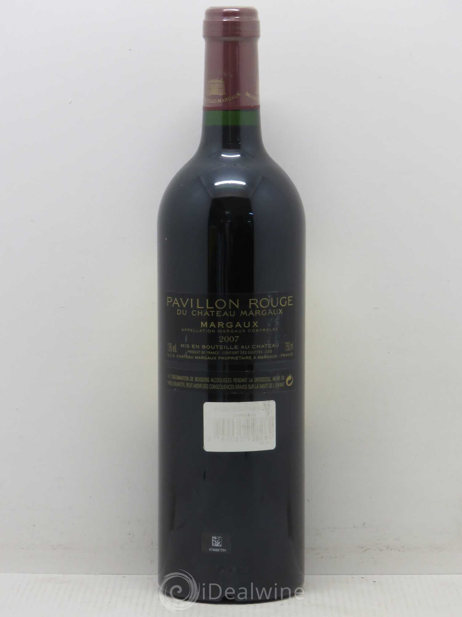 Pavillon Rouge du Château Margaux Second Vin 2007 - Lot de 1 bouteille - 1