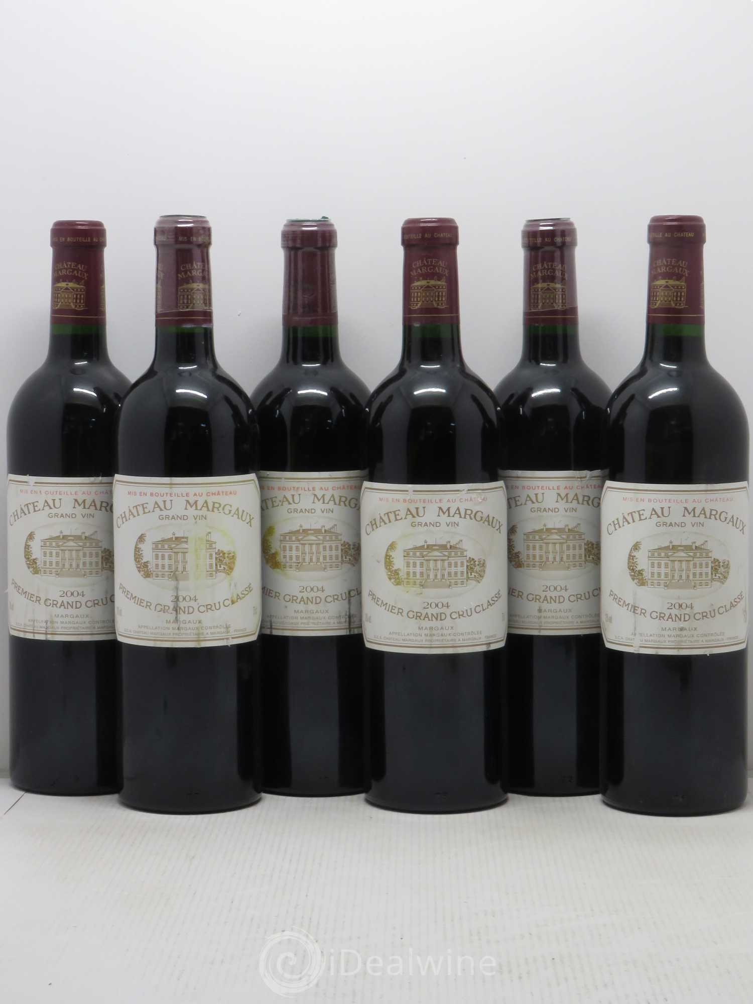 Château Margaux 1er Grand Cru Classé 2004 - Lot de 6 bouteilles - 0
