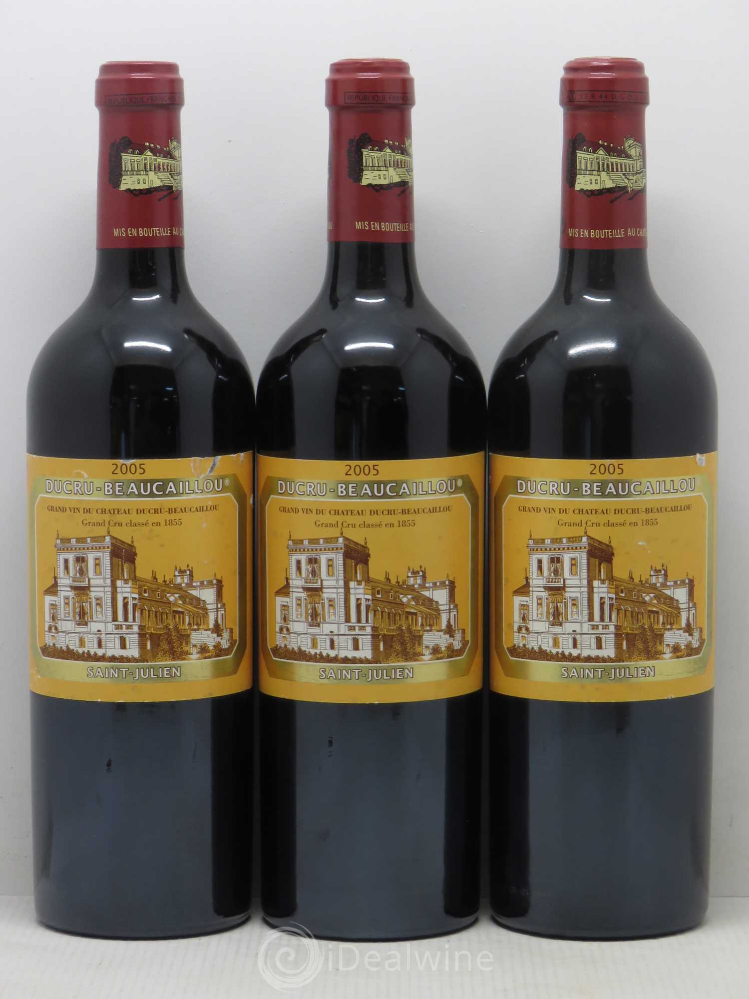 Château Ducru Beaucaillou 2ème Grand Cru Classé 2005 - Lot de 3 bouteilles - 0