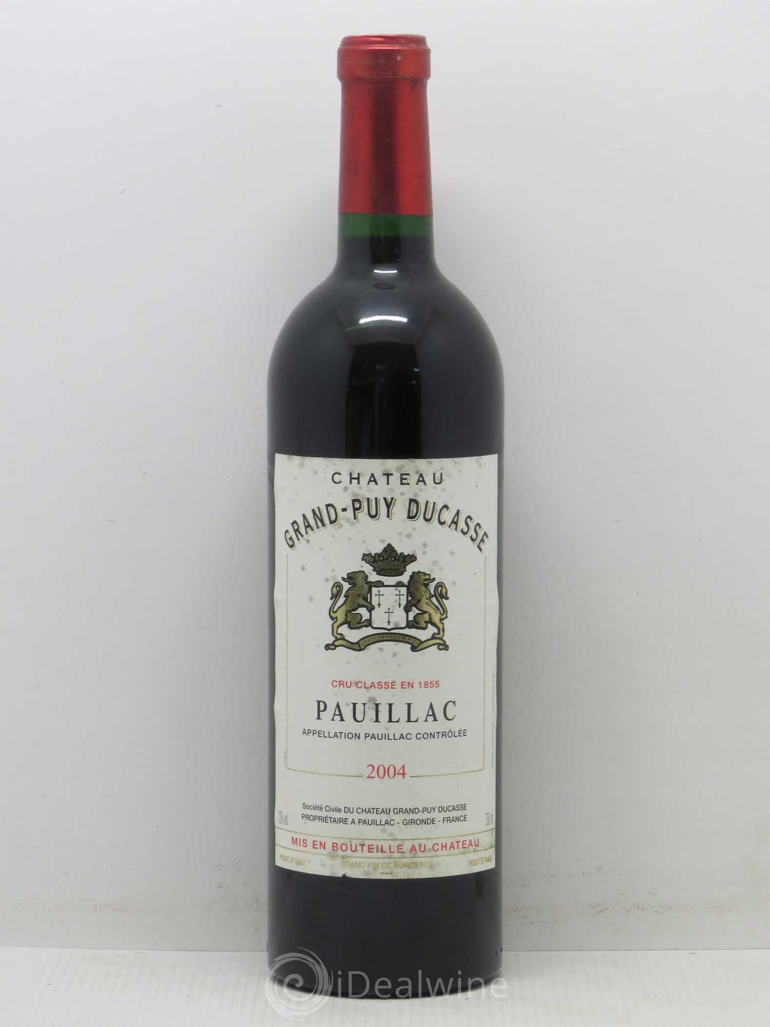 Château Grand Puy Ducasse 5ème Grand Cru Classé 2004 - Lot de 1 bouteille - 0