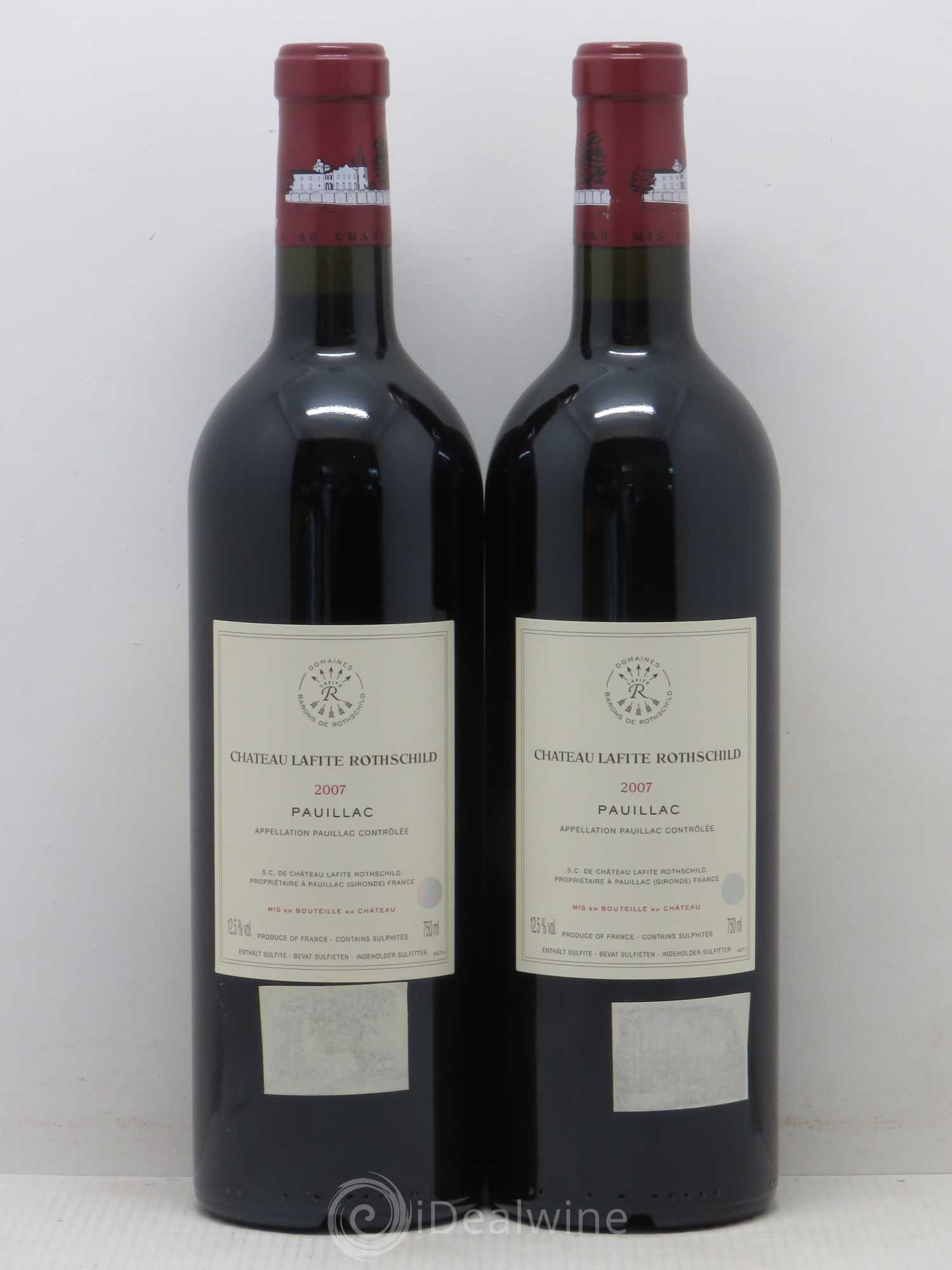 Château Lafite Rothschild 1er Grand Cru Classé 2007 - Lot of 2 bottles - 1