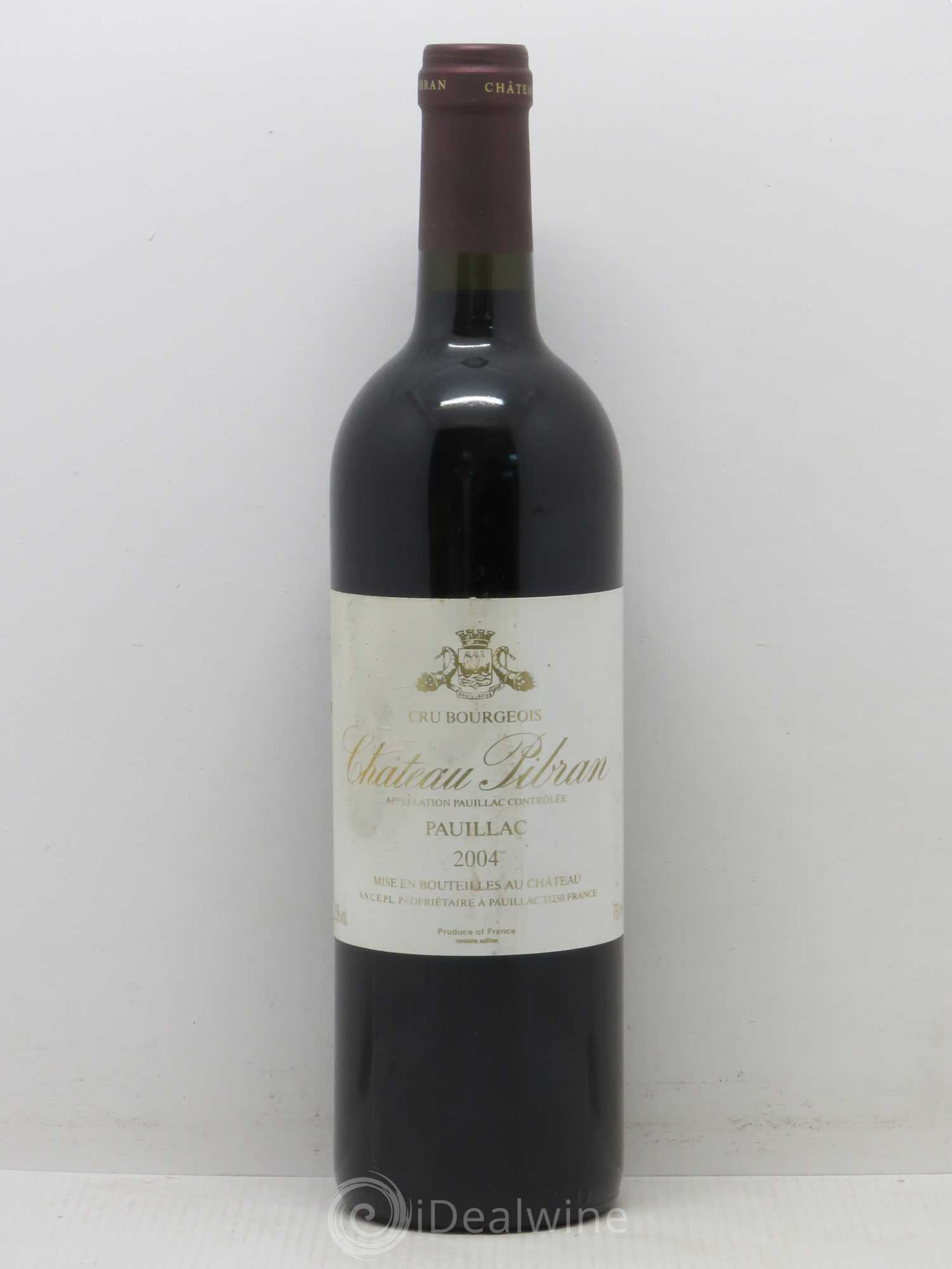 Château Pibran 2004 - Lot de 1 bouteille - 0