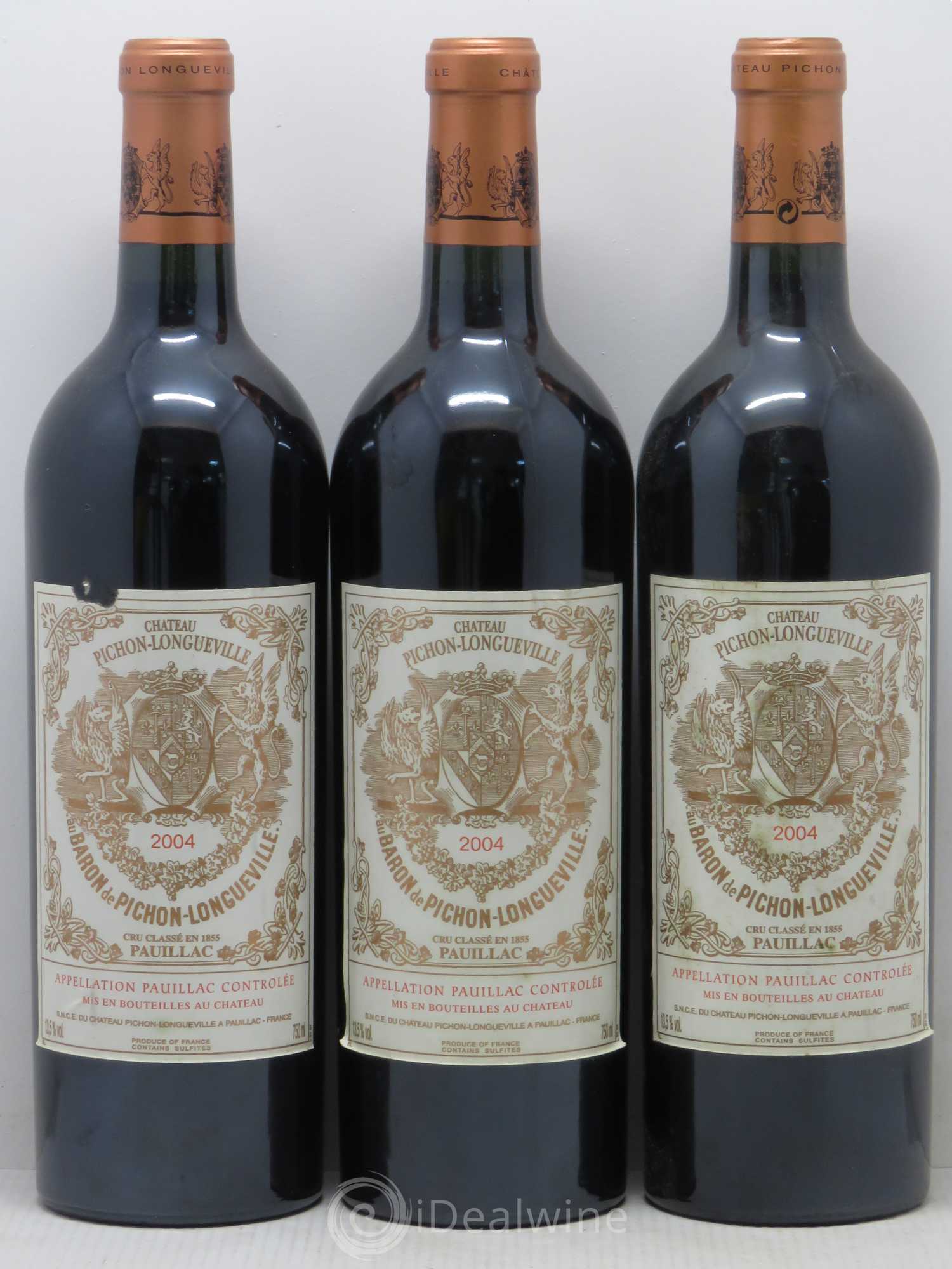 Pichon Longueville Baron 2ème Grand Cru Classé 2004 - Lot de 6 bouteilles - 2