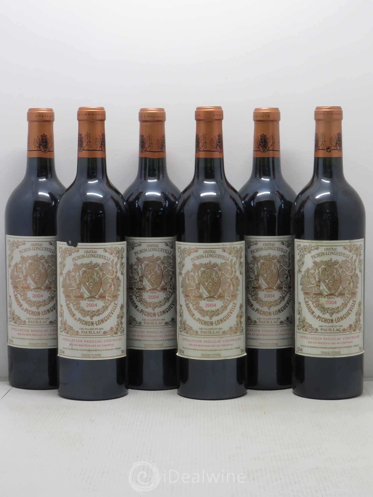 Pichon Longueville Baron 2ème Grand Cru Classé 2004 - Lot de 6 bouteilles - 0