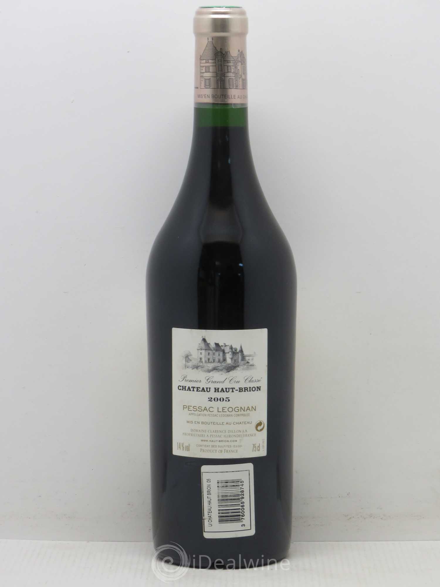 Château Haut Brion 1er Grand Cru Classé 2005 - Lot de 1 bouteille - 1