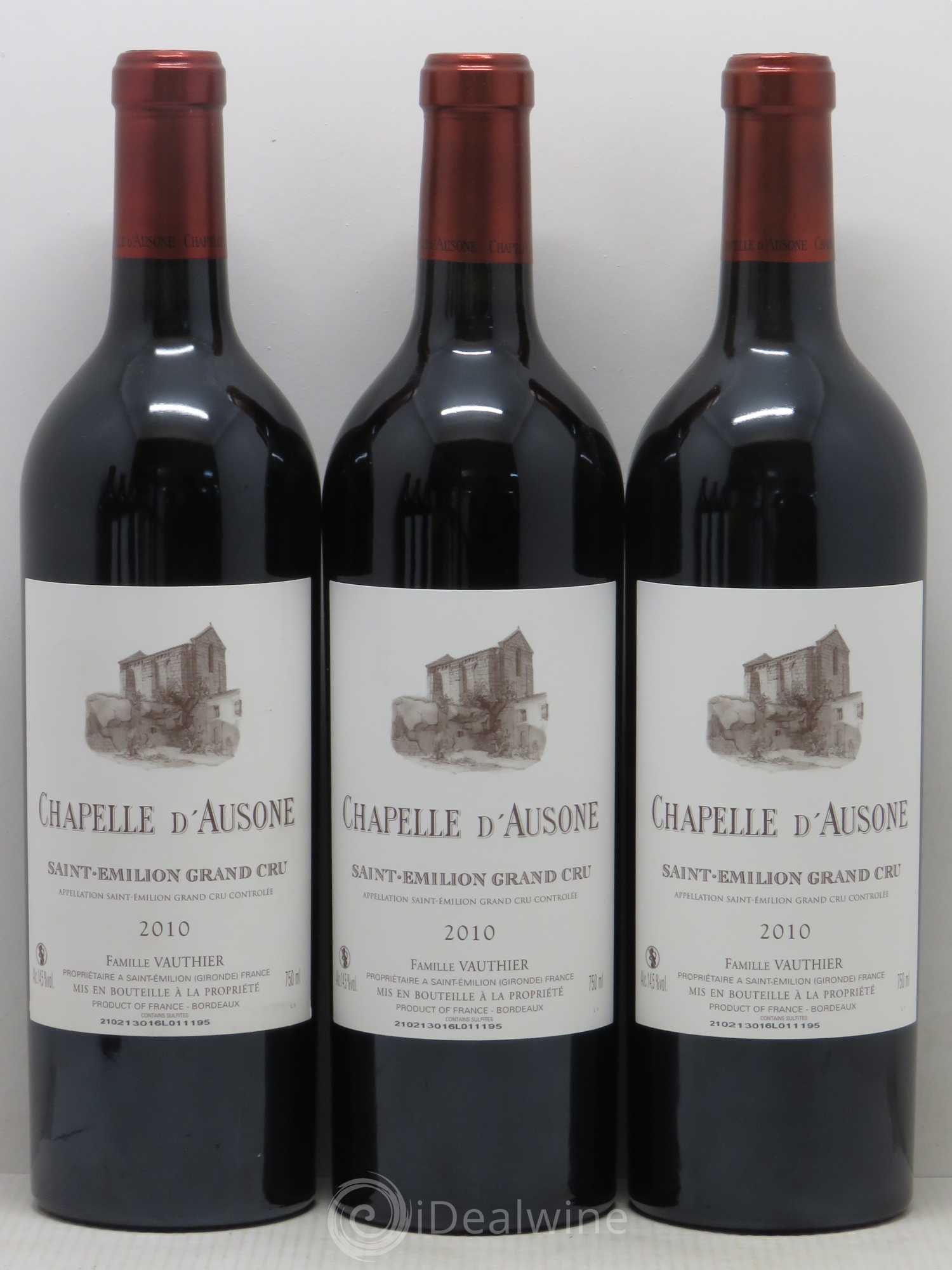 Chapelle d'Ausone Second Vin 2010 - Lot de 6 bouteilles - 1