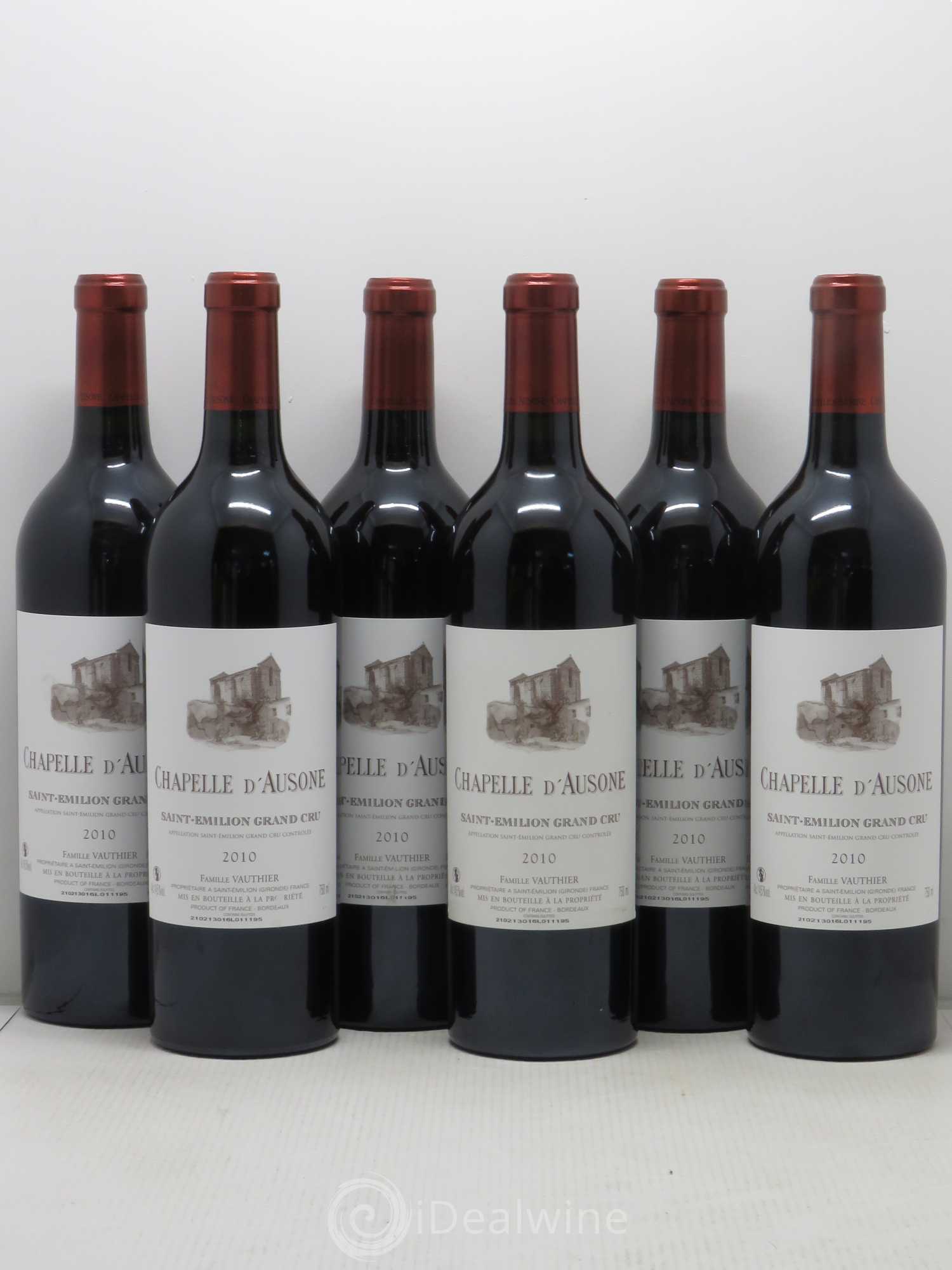 Chapelle d'Ausone Second Vin 2010 - Lot de 6 bouteilles - 0