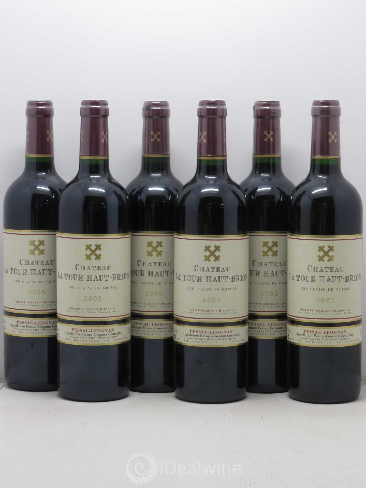 Château la Tour Haut-Brion Cru Classé de Graves 2005 - Lot de 6 bouteilles - 0