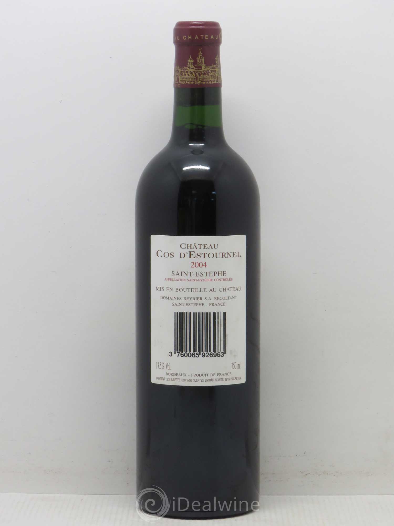 Cos d'Estournel 2ème Grand Cru Classé 2004 - Lot de 1 bouteille - 1