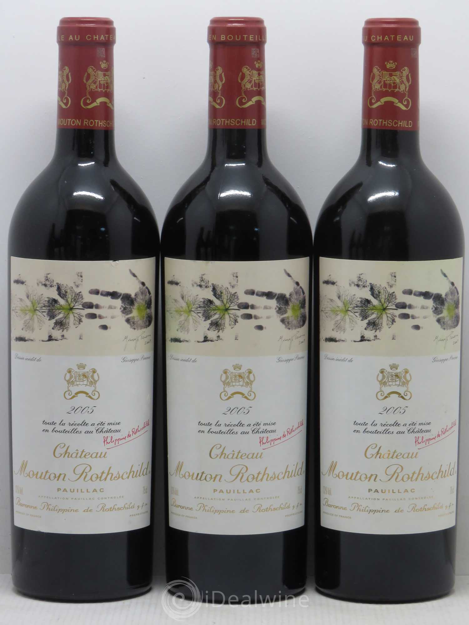 Château Mouton Rothschild 1er Grand Cru Classé 2005 - Lot de 6 bouteilles - 1