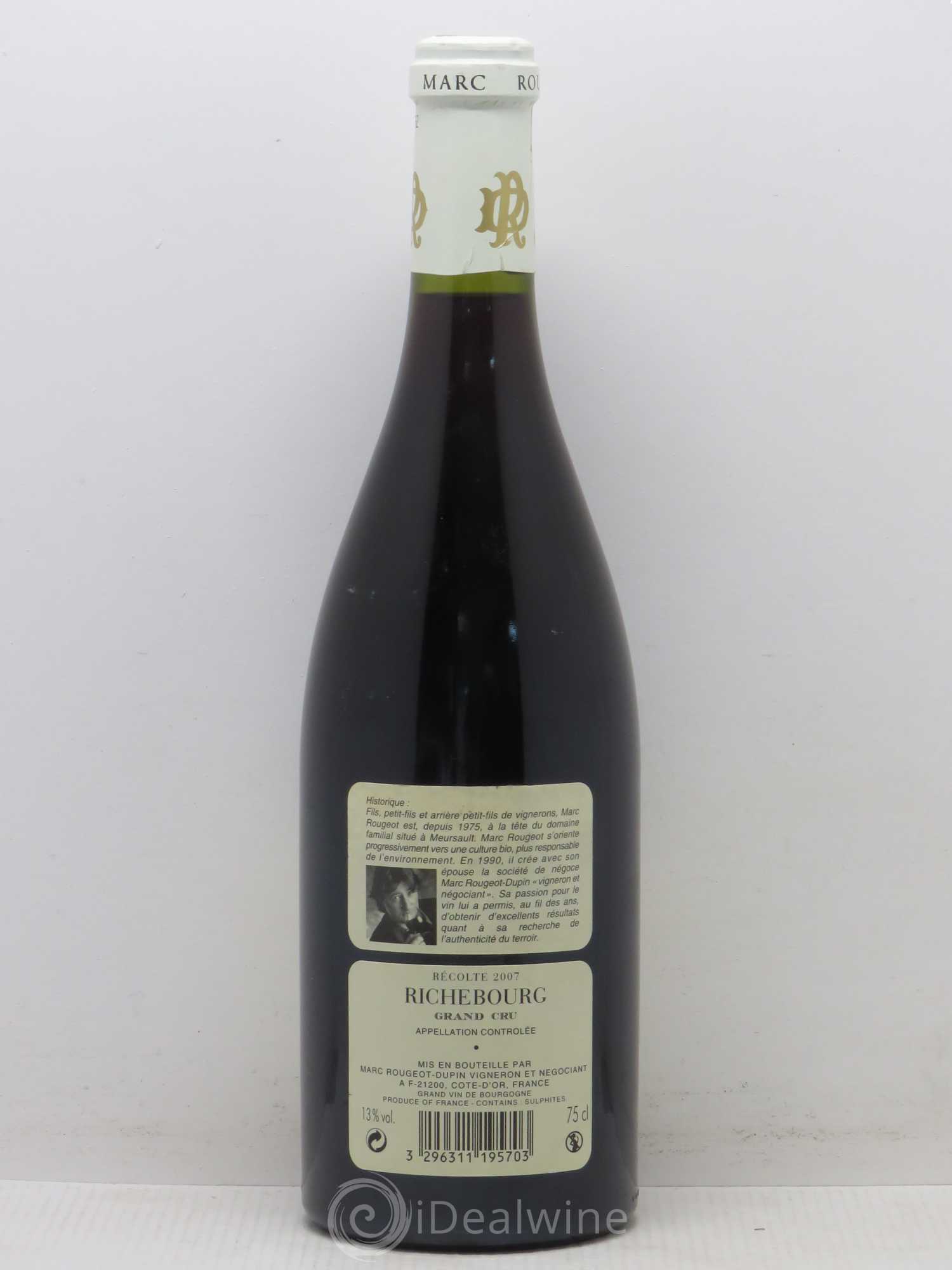 Richebourg Grand Cru Rougeot Dupin 2007 - Lot de 1 bouteille - 1
